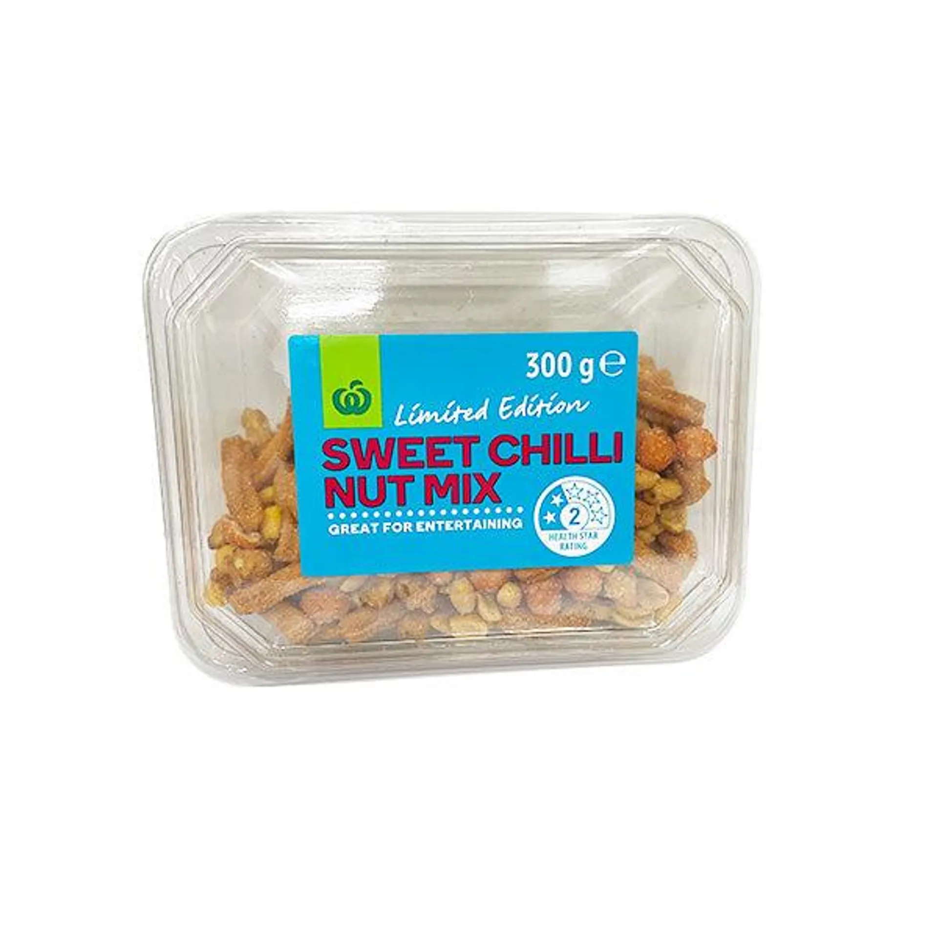 Woolworths Brand Entertainment Nut Mix Sweet Chilli 300g