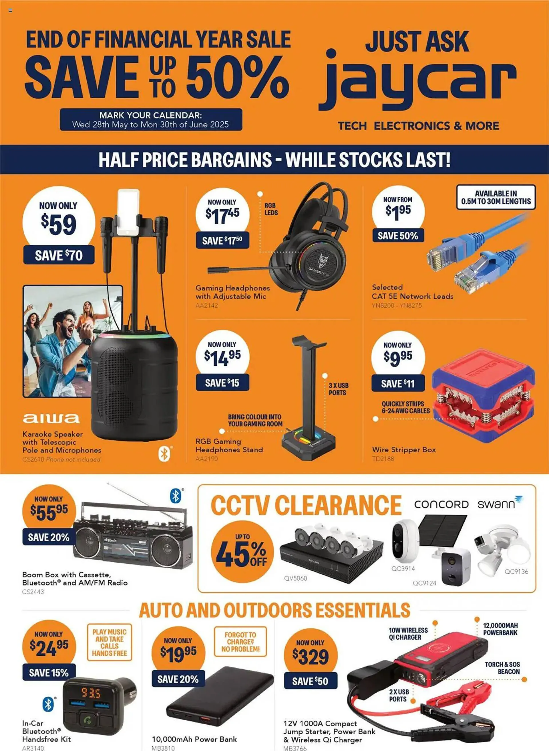 Jaycar Electronics catalogue - Catalogue valid from 27 May to 30 June 2025 - page 1