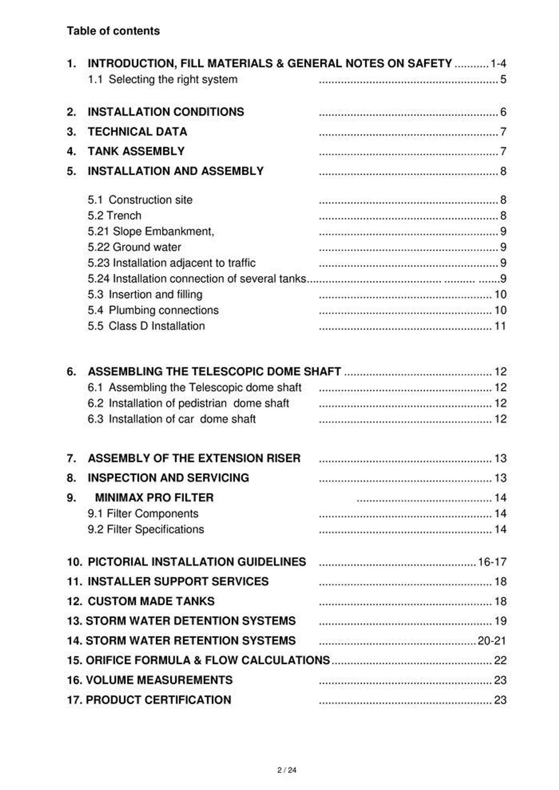 GRAF Underground Storm Water Tanks - Catalogue valid from 22 January to 31 December 2024 - page 2