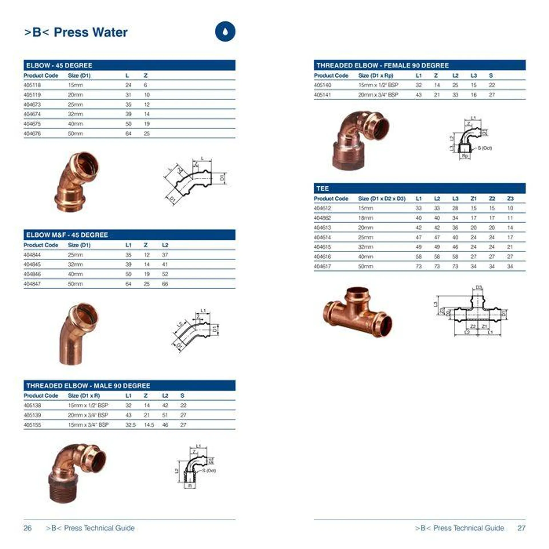 >B< Press Fitting System - 14