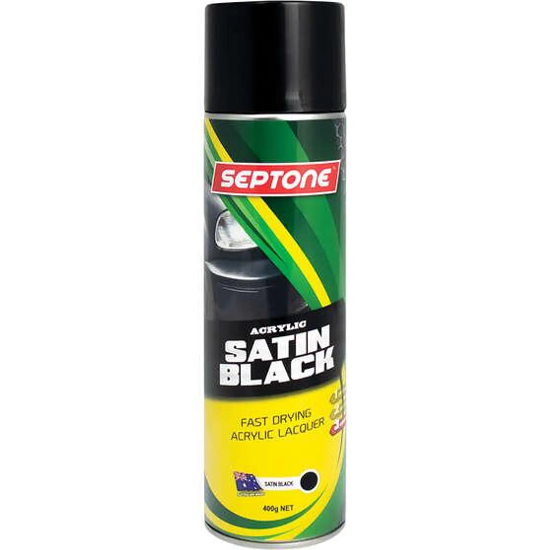 Septone® Acrylic Paint, Satin Black - 400g