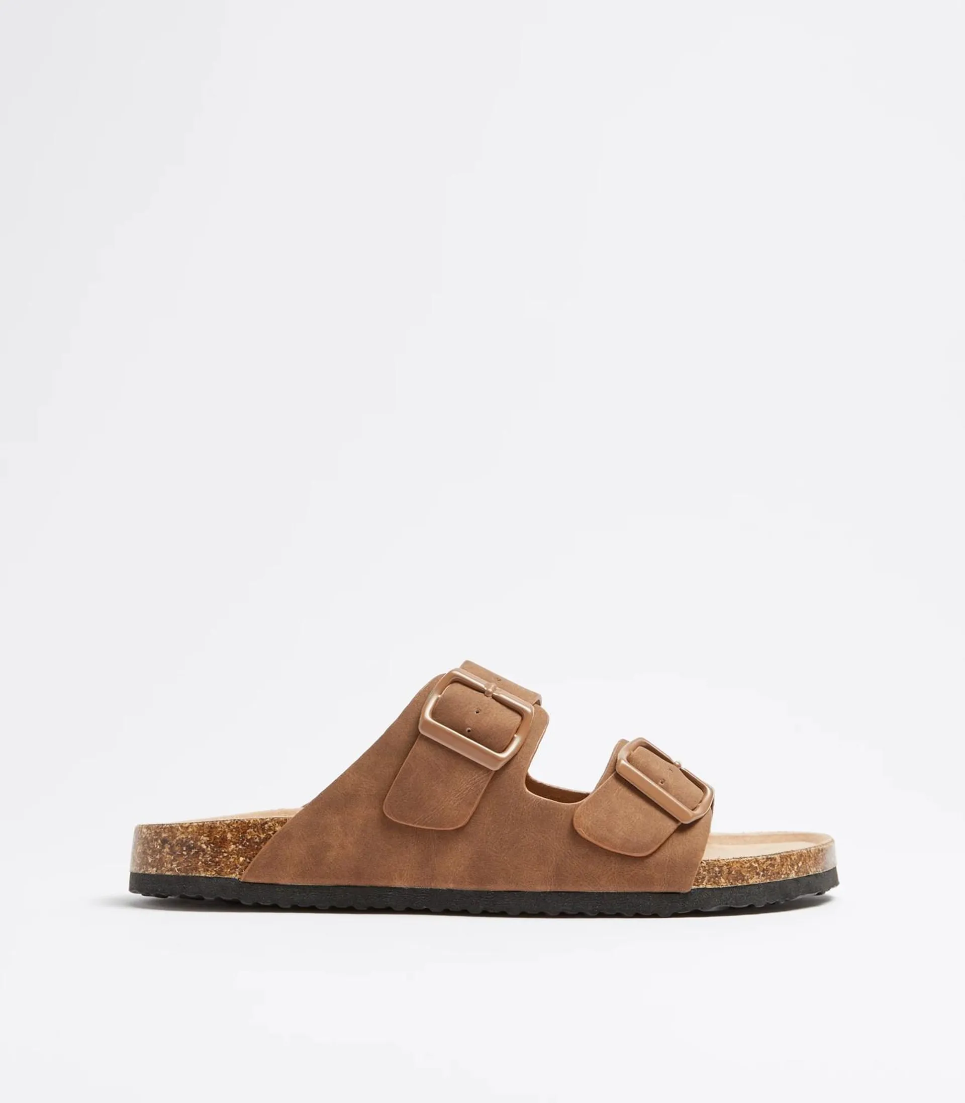 Mens Moulded Cork Sandals - Brown