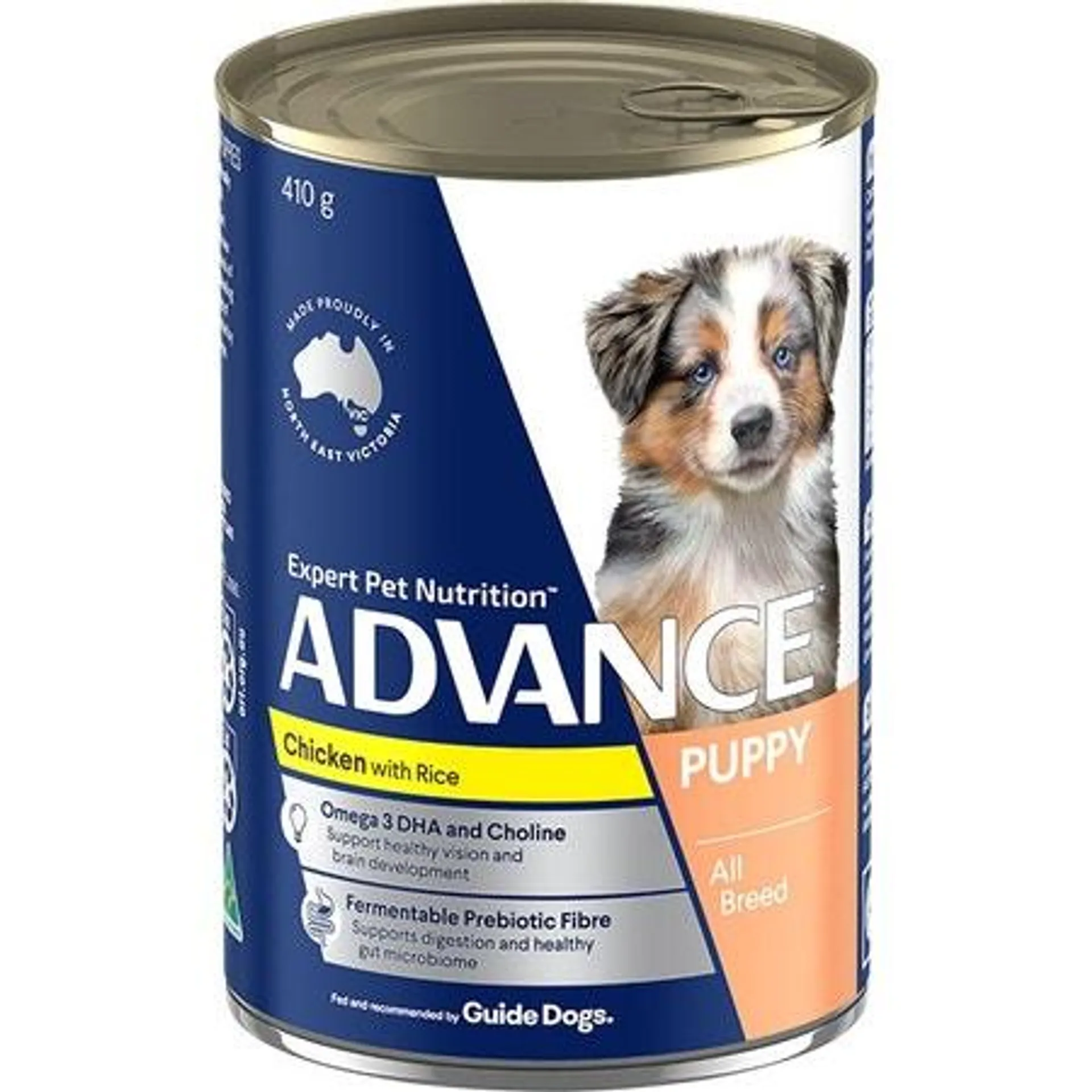 Advance Chicken & Rice Growth Plus Puppy Can 410g x 24