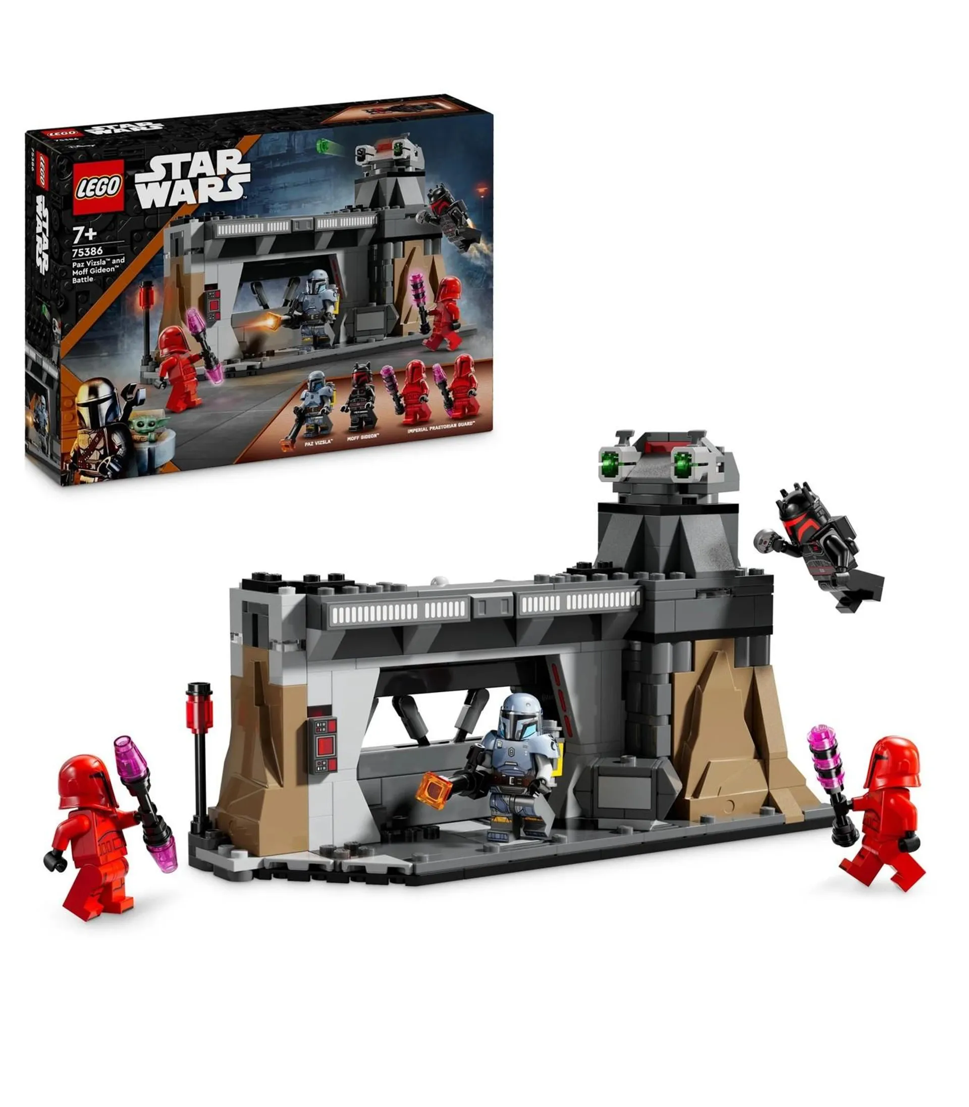 LEGO® Star Wars Paz Vizsla and Moff Gideon Battle 75386