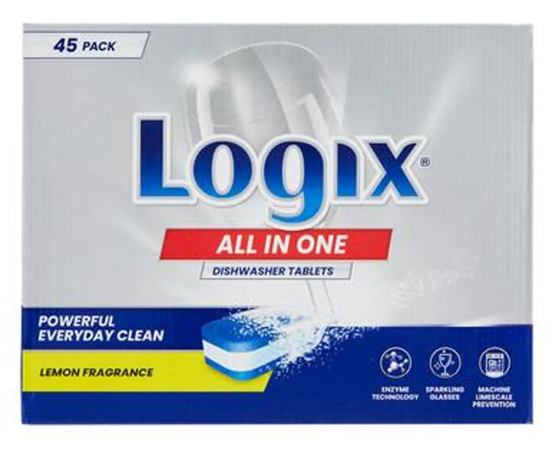 Logix All in One Dishwasher Tablets 45pk