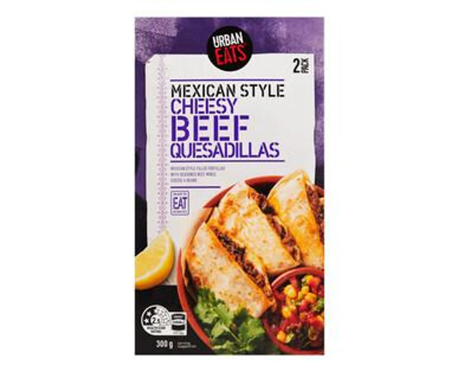 Urban Eats Quesadilla Beef or Chicken 300g