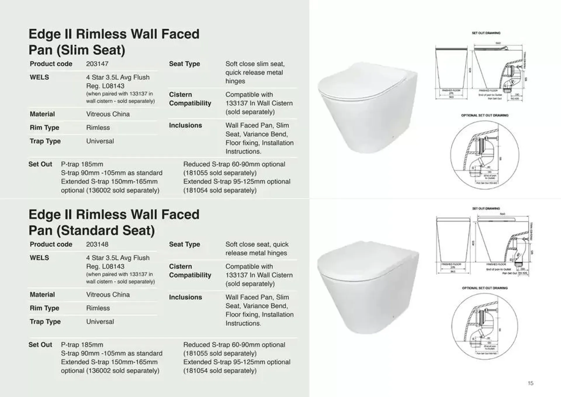 Raymor Brochure Toilets 2025 - Catalogue valid from 24 December to 31 January 2025 - page 15