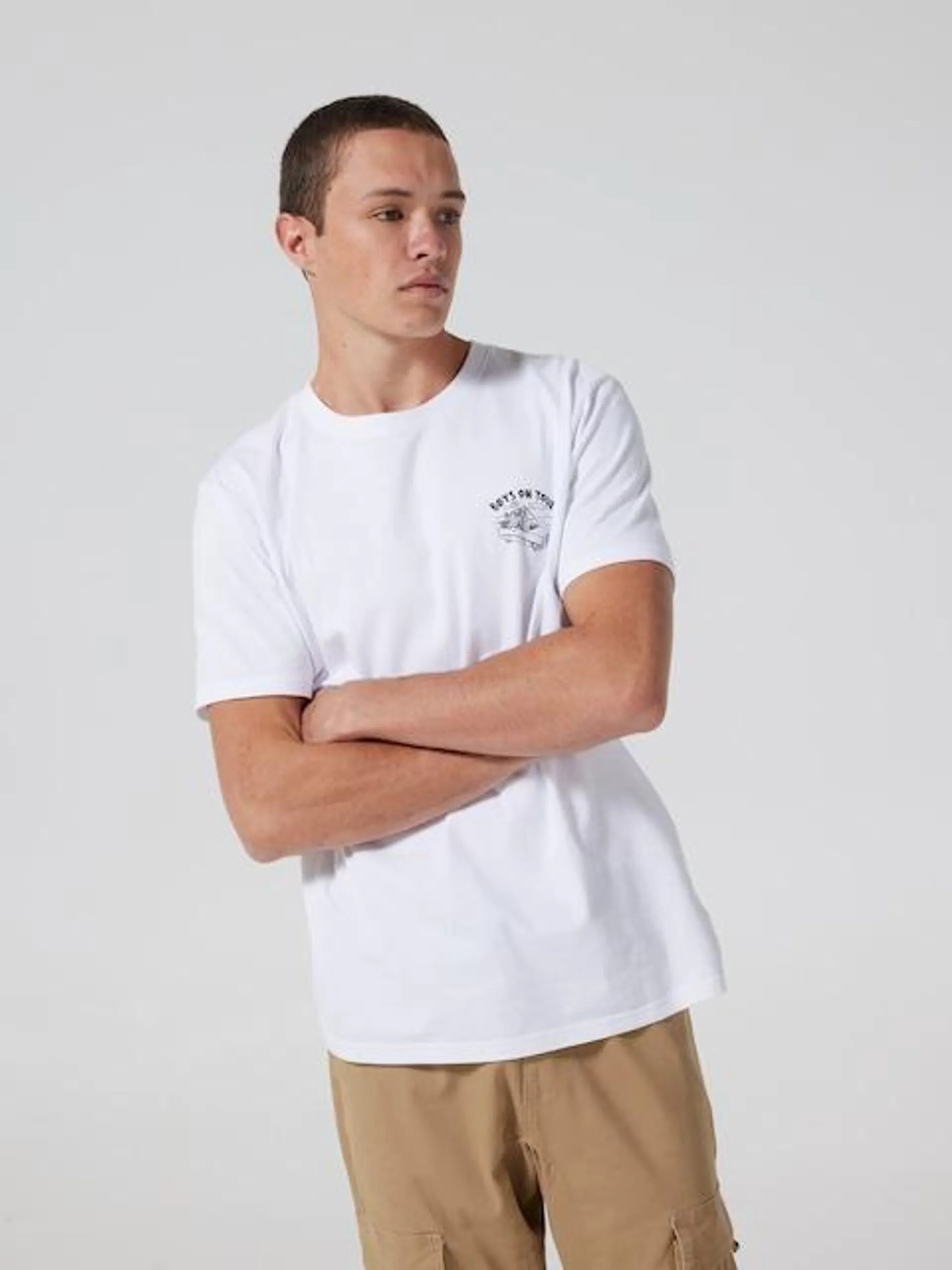 White Novelty Tour Short Sleeve Tee