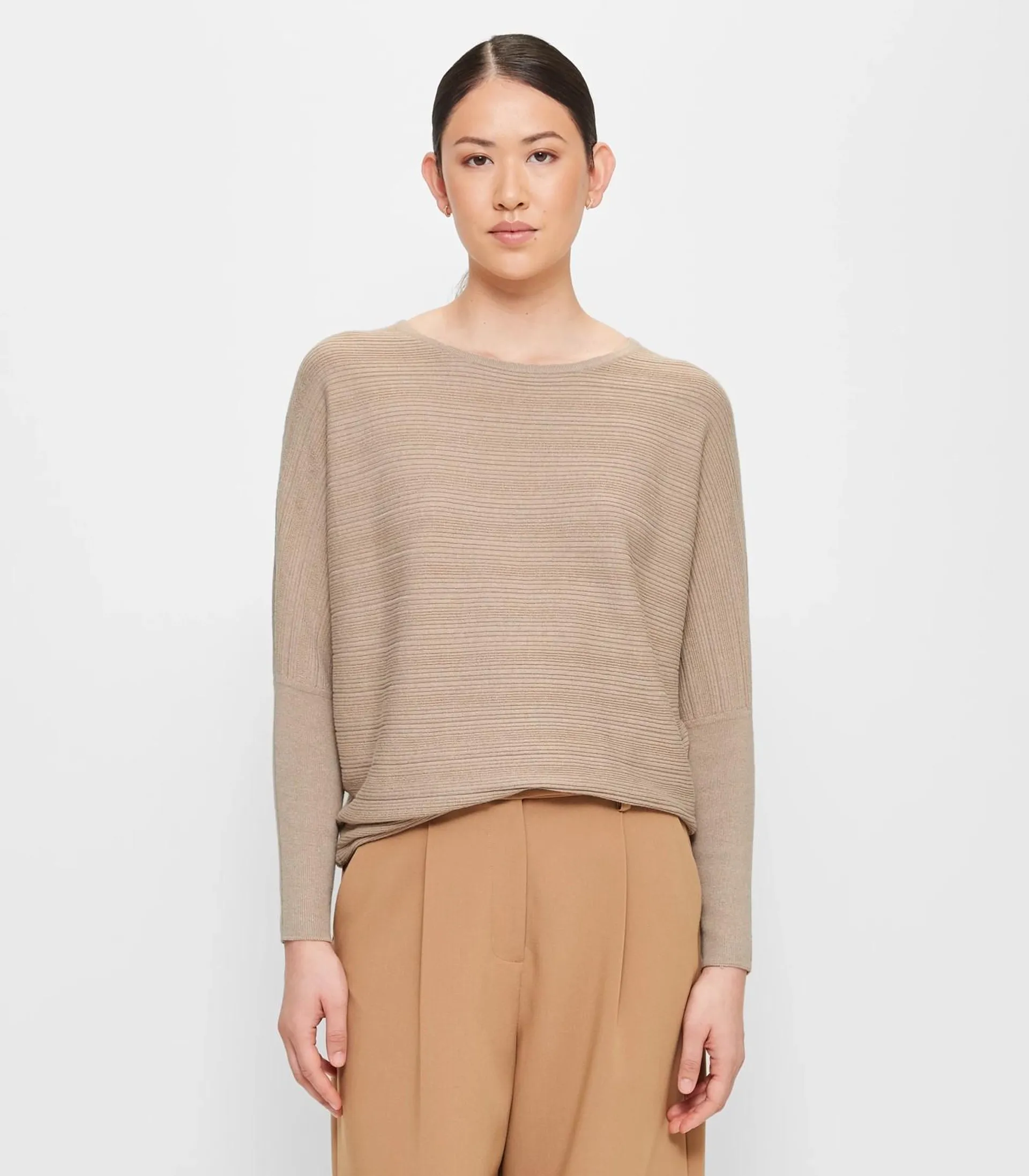 Dolman Sleeve Knit Jumper - Preview - Camel