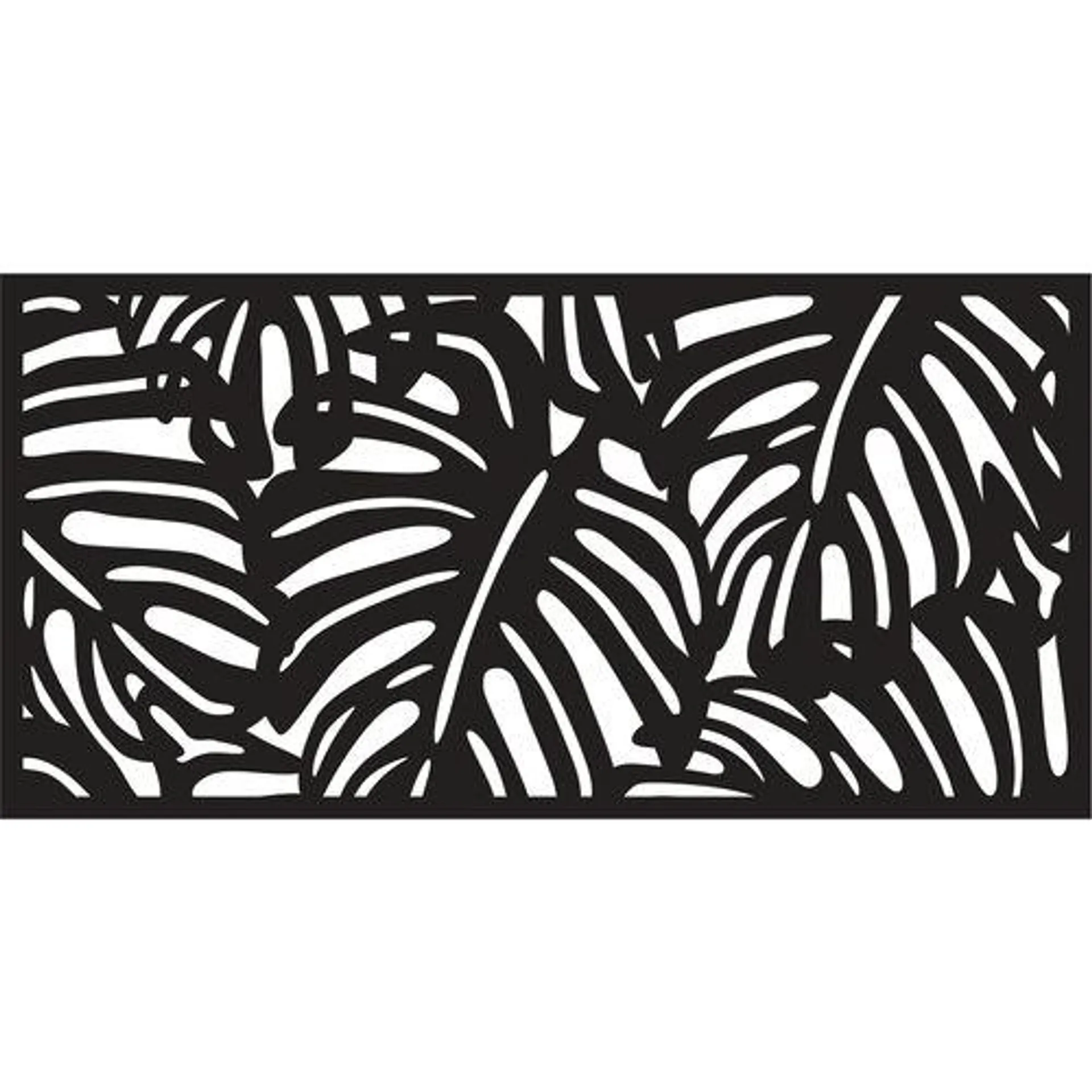 Matrix 1160 x 580mm Charcoal Monstera Wall Art