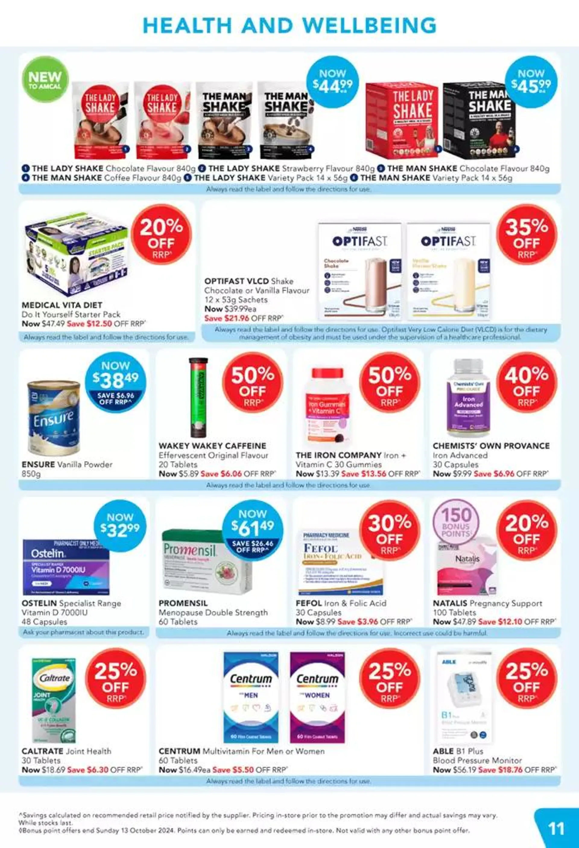 Healthy Choices. Incredible Savings. - Catalogue valid from 3 October to 13 October 2024 - page 11