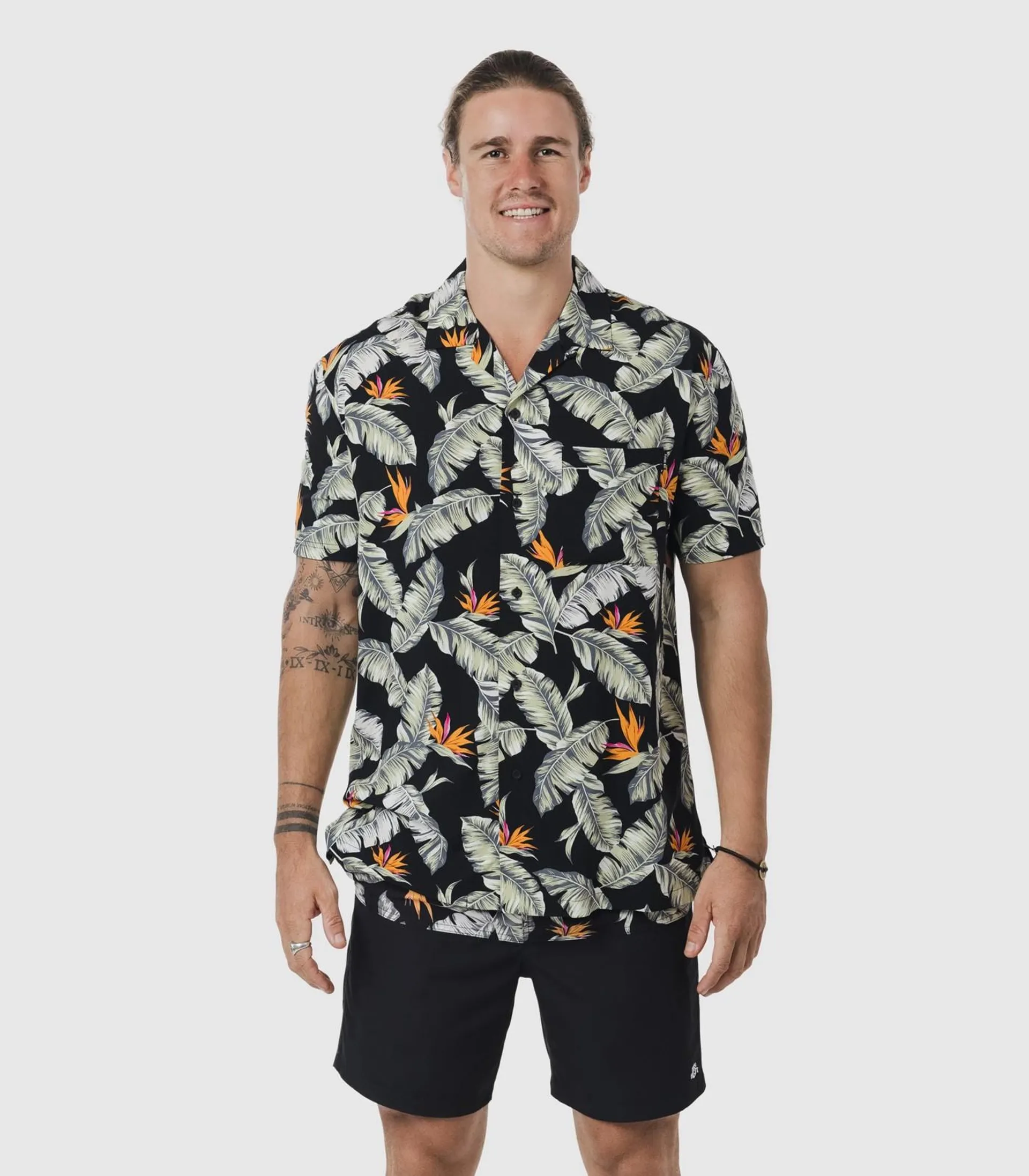 Paradise Palm Resort Shirt - Piping Hot