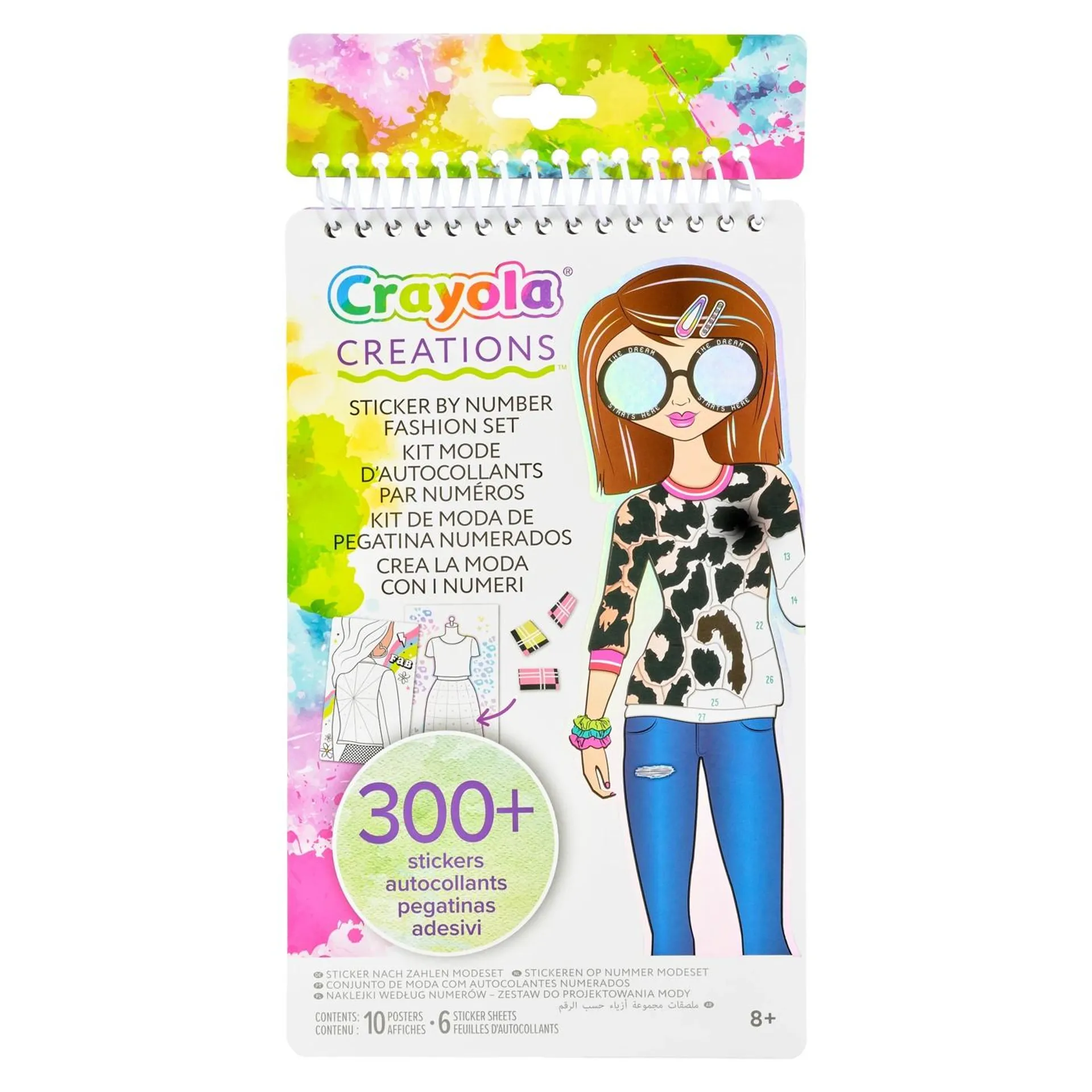 Crayola Creations Sticker by Number Fashion Set