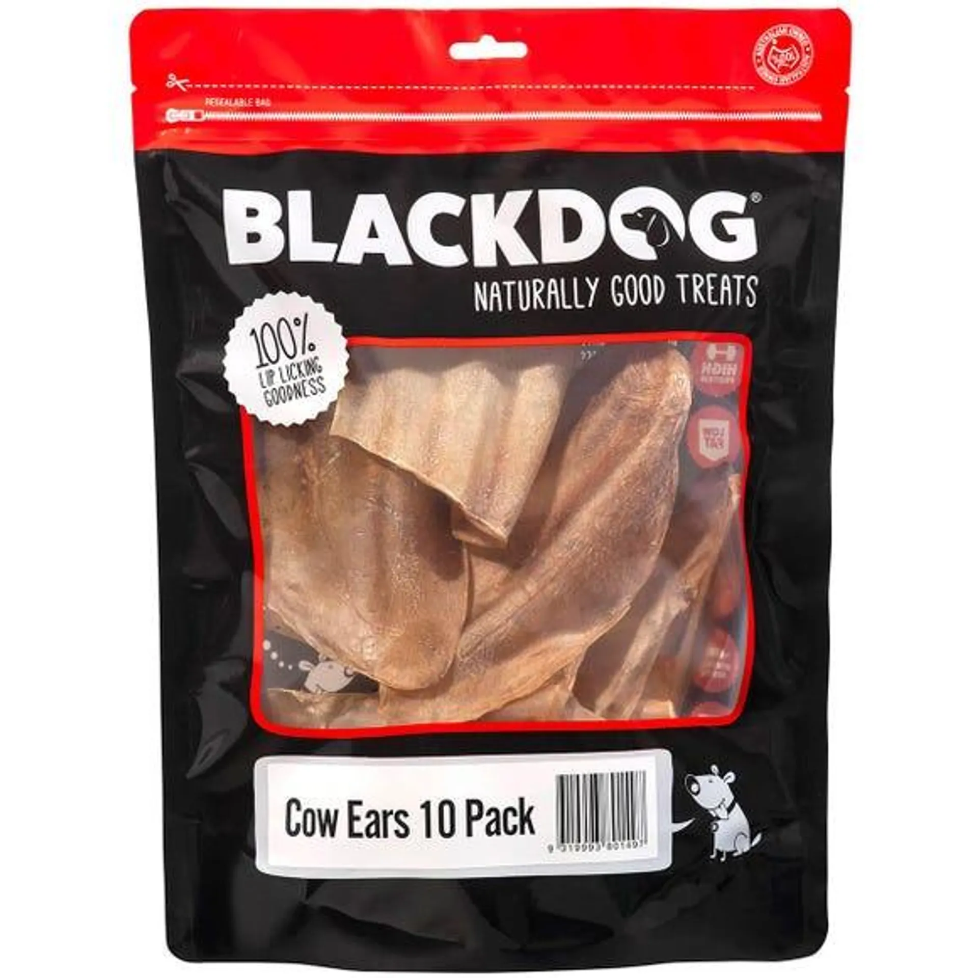 BLACKDOG Cow Ears 10pk