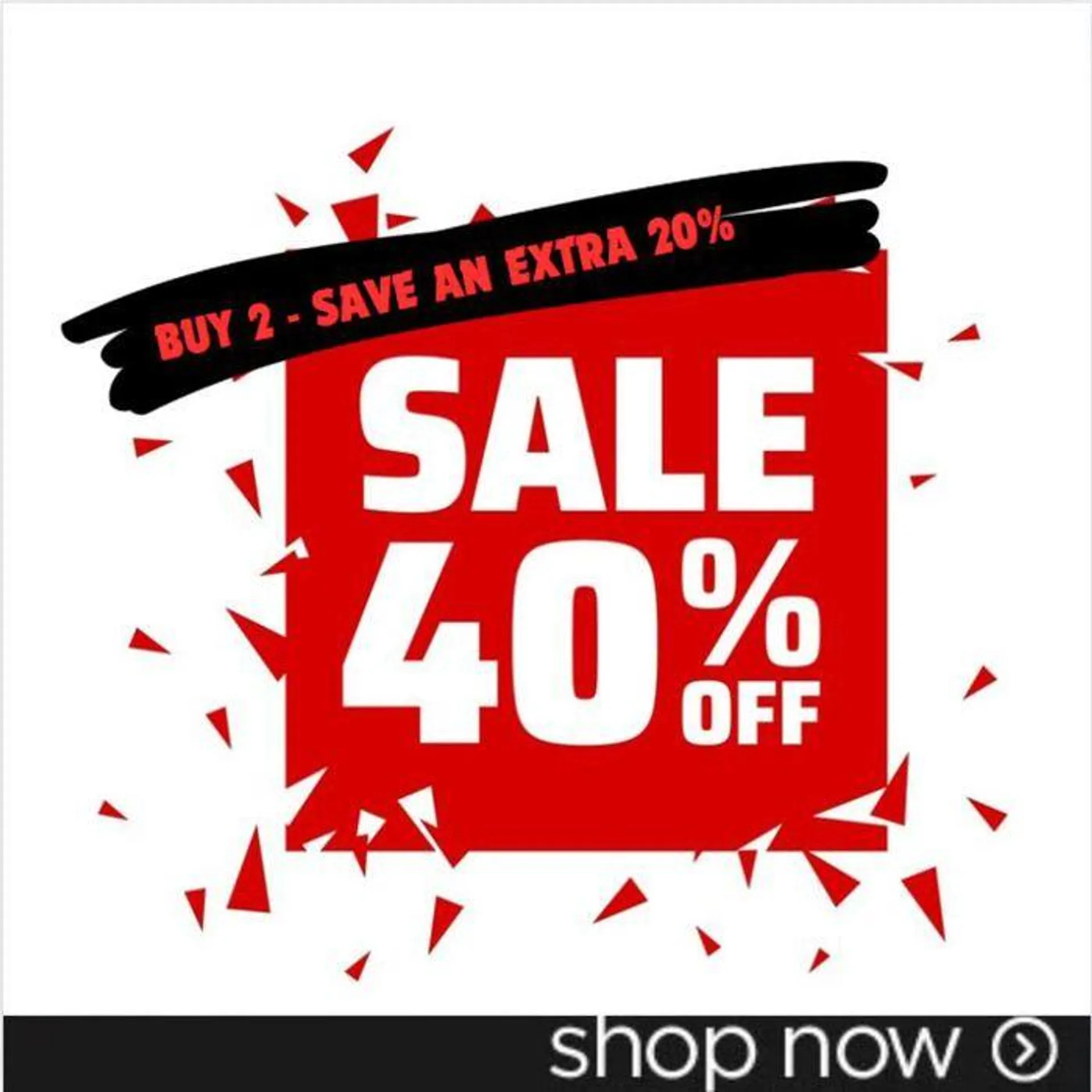 Sale 40% Off - 1