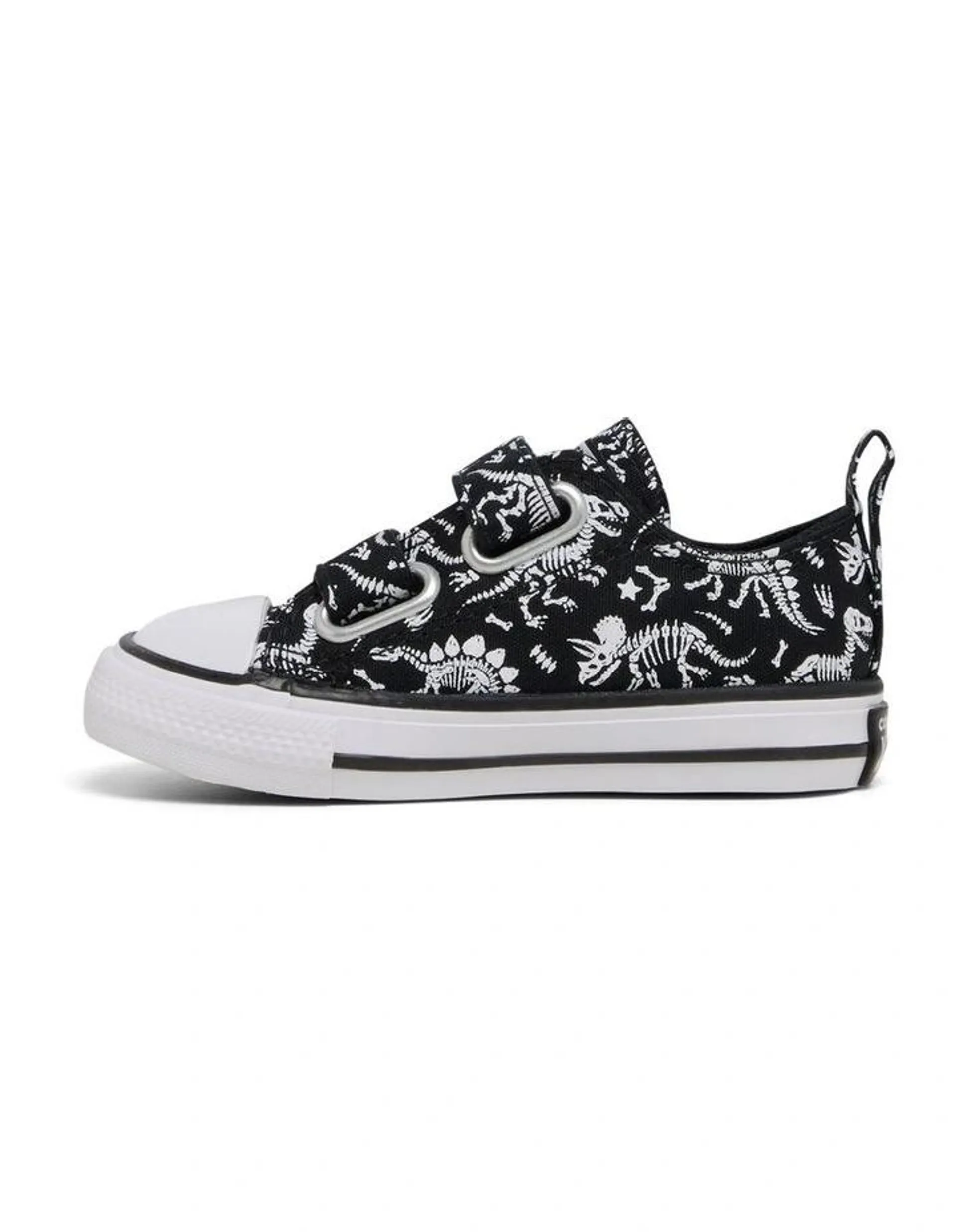 Chuck Taylor All Star 2V Dinos Infant Sneakers in Black/White