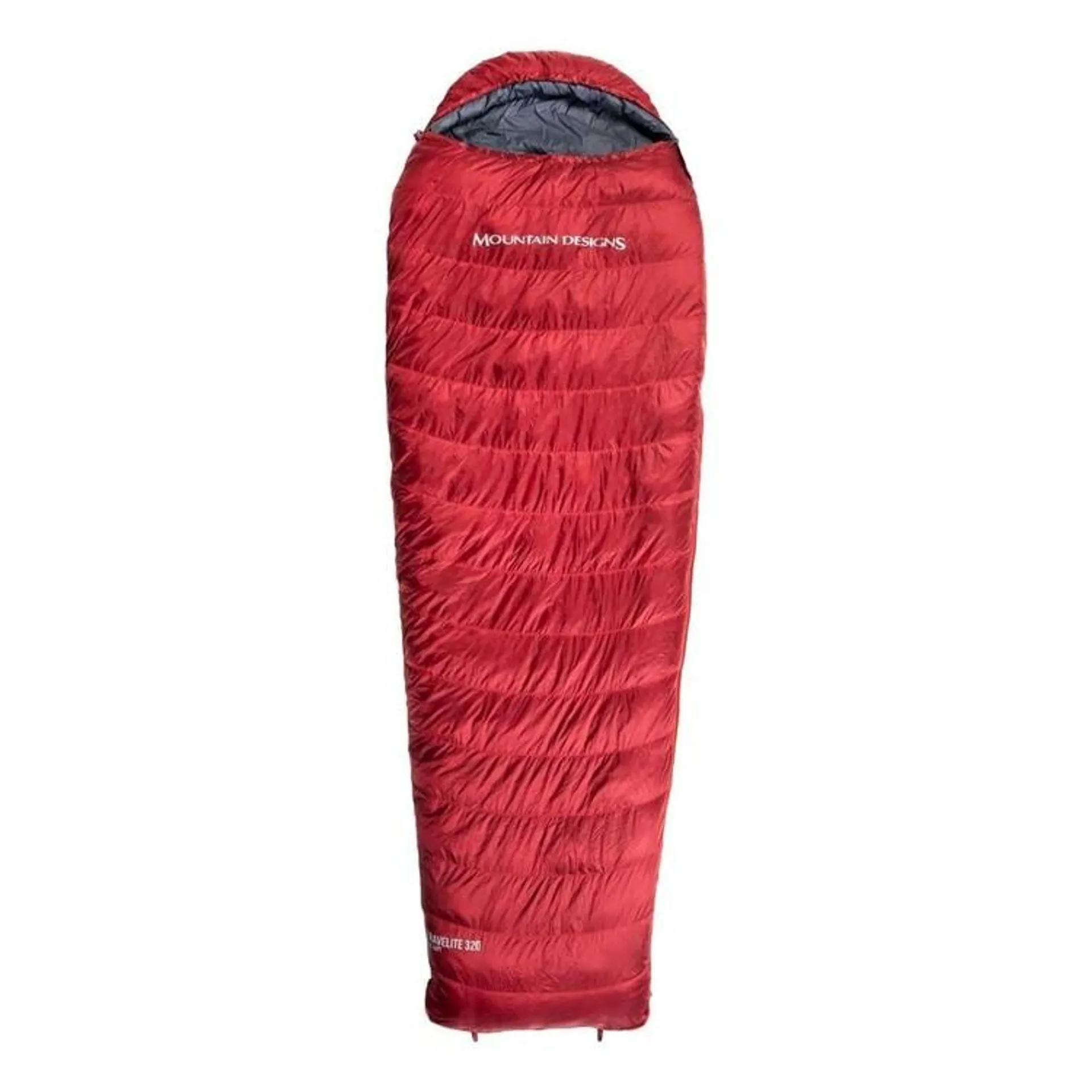 Mountain Designs Travelite 320 4° Sleeping Bag Red Dahlia