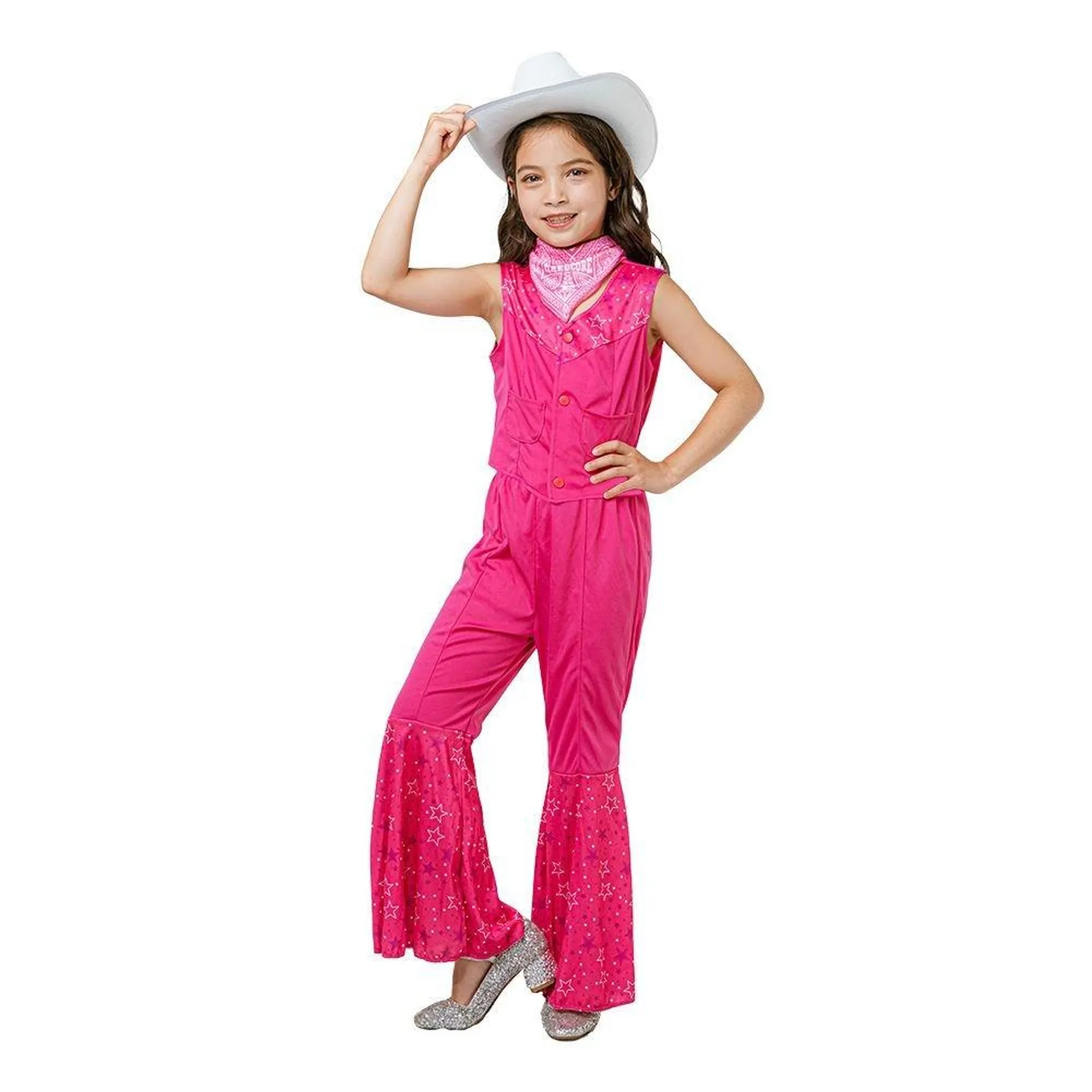 Costume Cowgirl Pink Child Large Ea