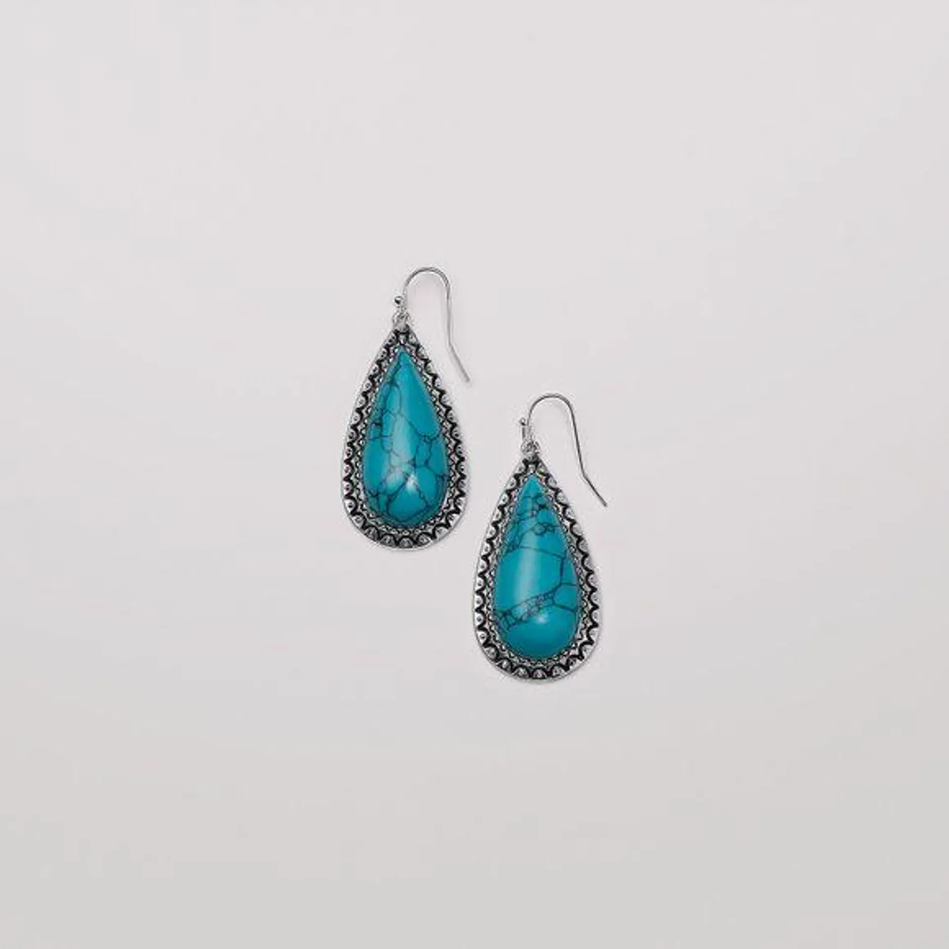 Fashion Statement Turquoise Earrings