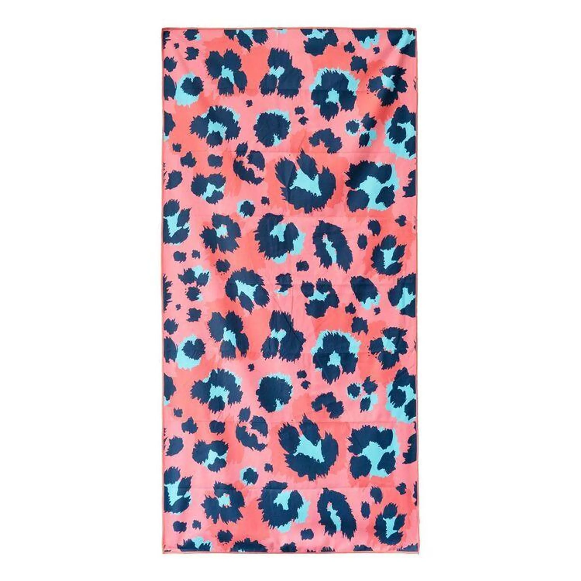 We Love Summer Sand Free Towel Pink Cheetah