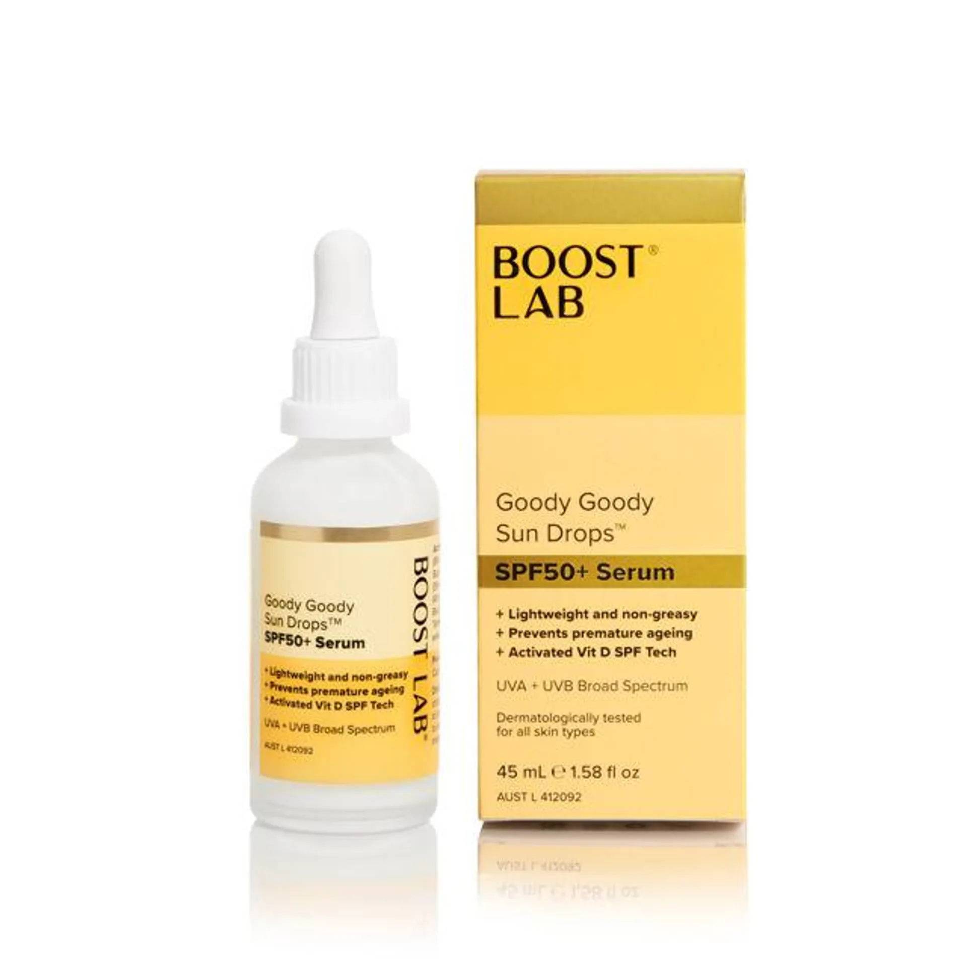 BOOST LAB Goody Goody Sun Drops SPF50 Serum 45ml