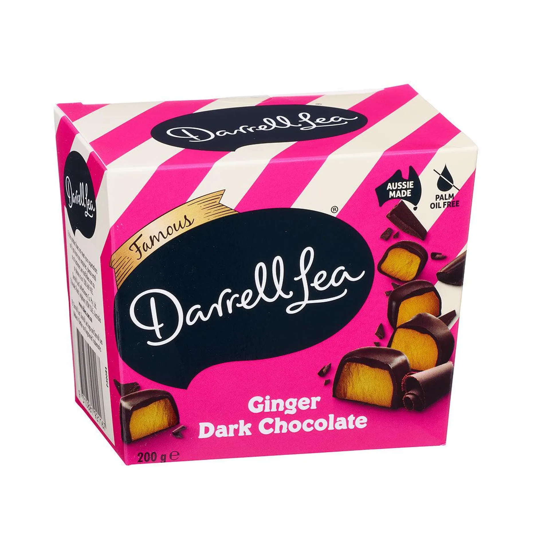 Darrell Lea Dark Choc Ginger 200g