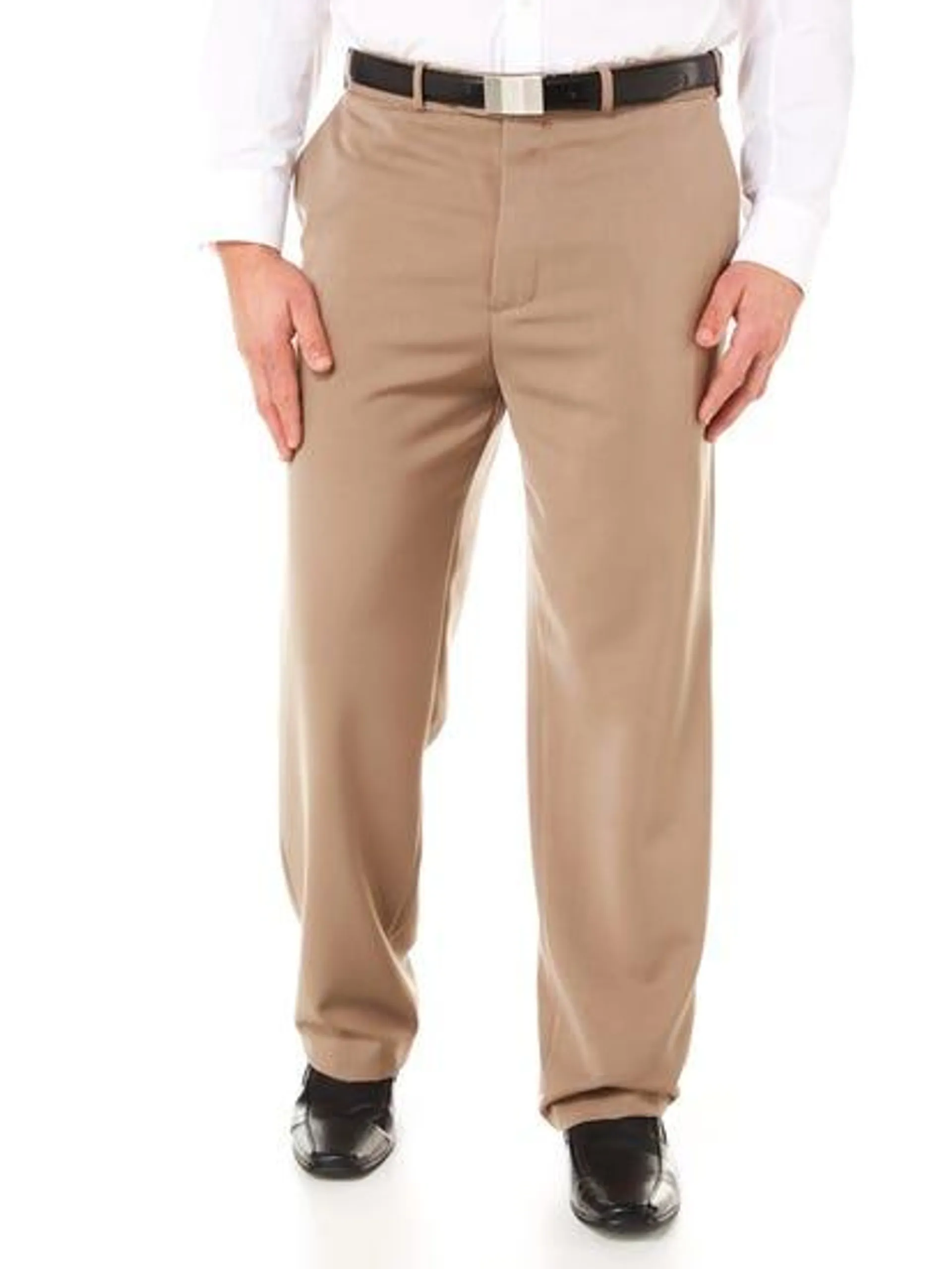 Microfibre Dress Trousers Taupe