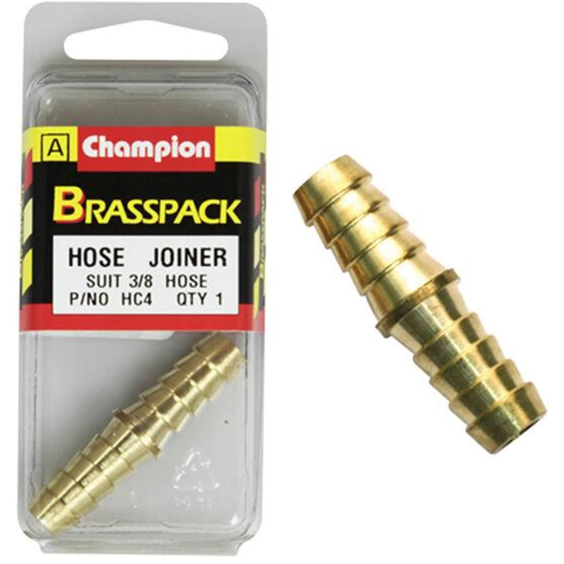 Champion Brass Pack Hose Joiner HC4, 3/8"