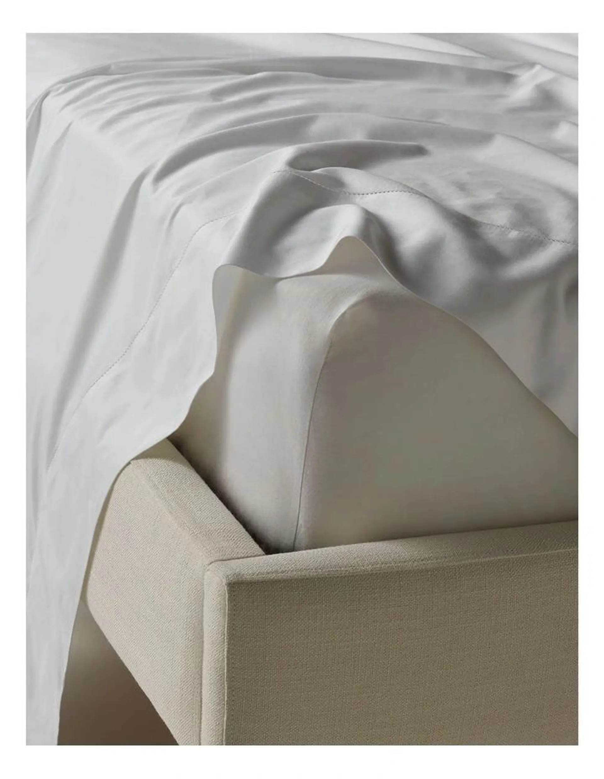 400TC Egyptian Cotton Sateen Sheets in White