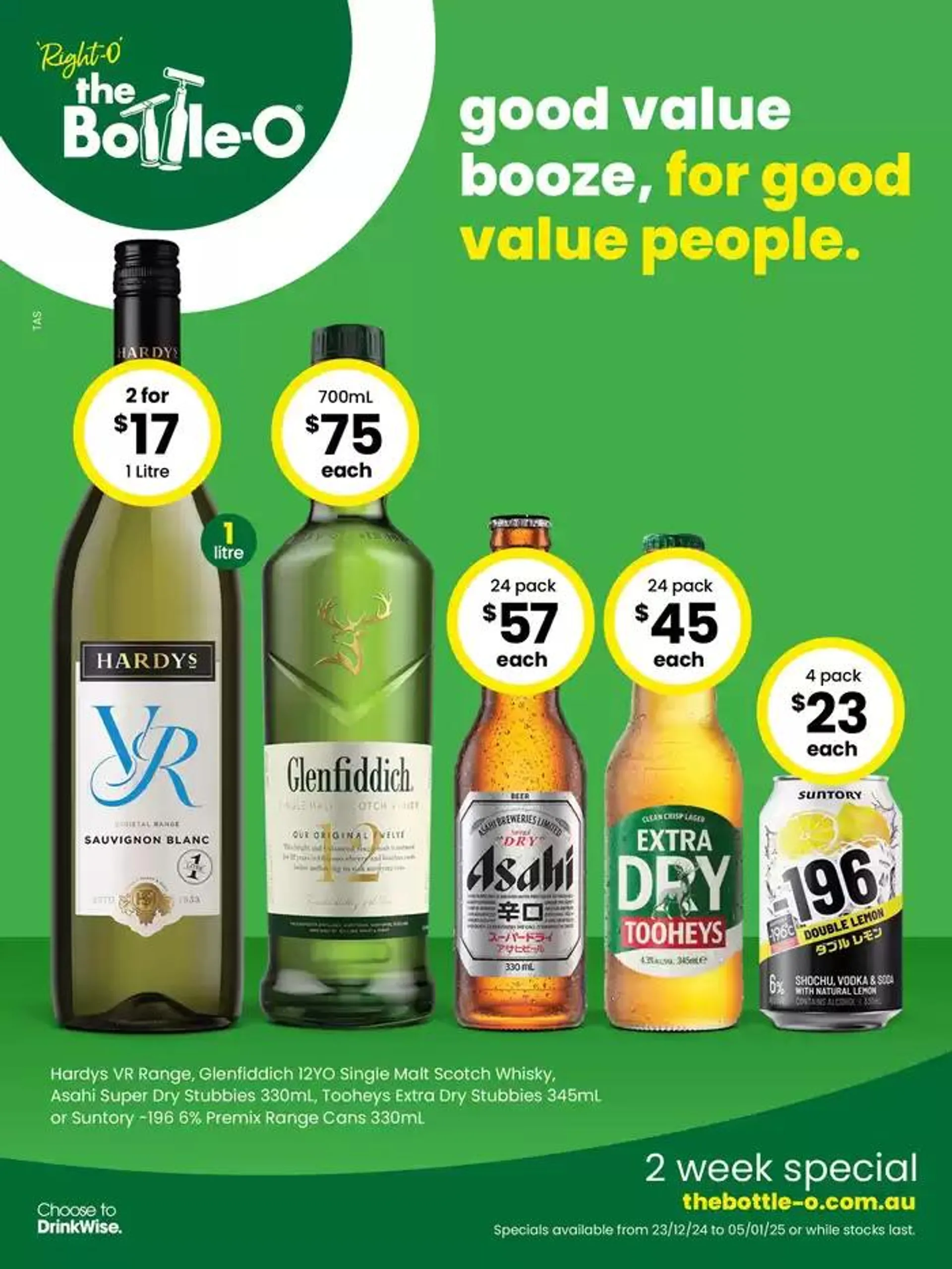 Good Value Booze, For Good Value People 23/12 - 1