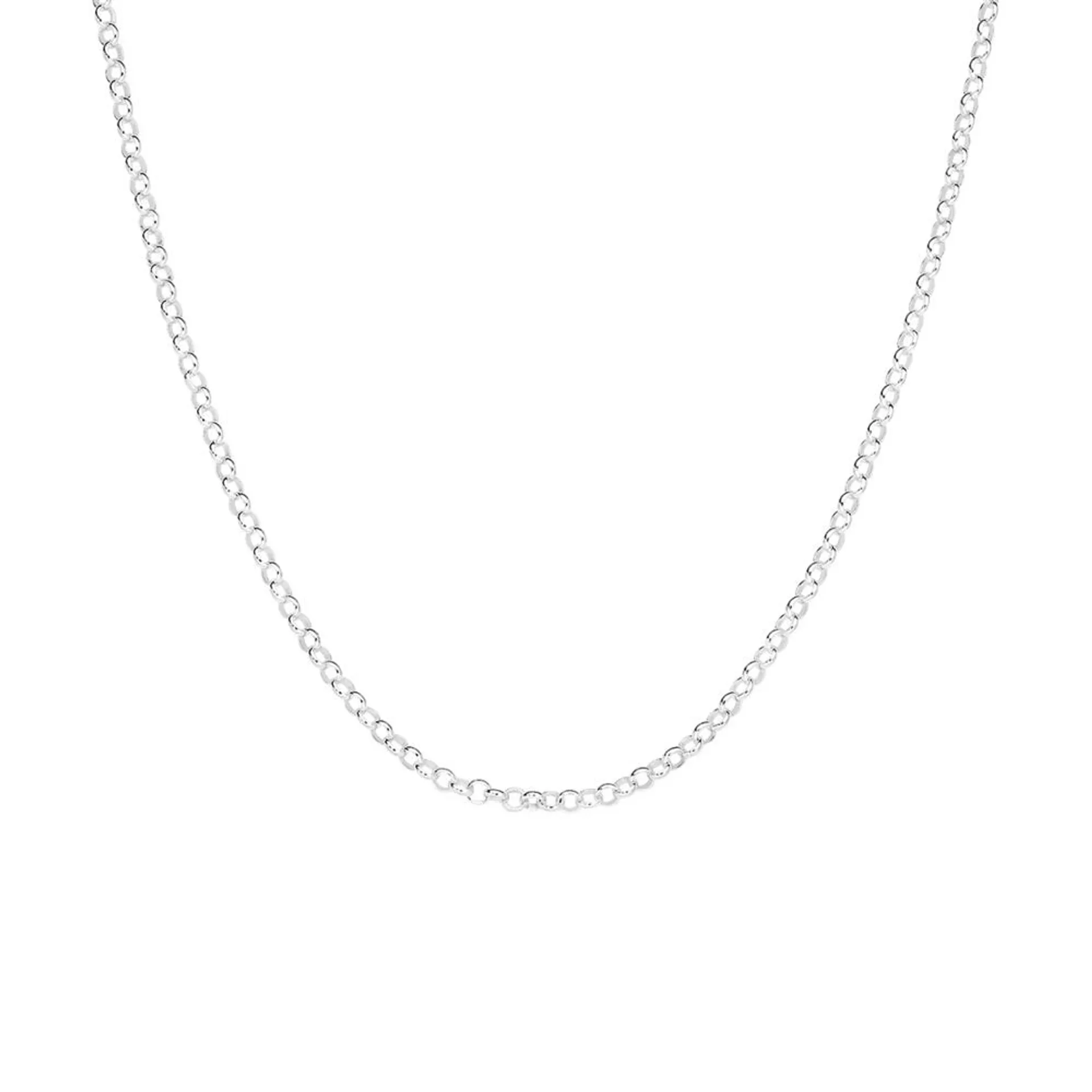 Silver 45cm Italian Belcher Chain