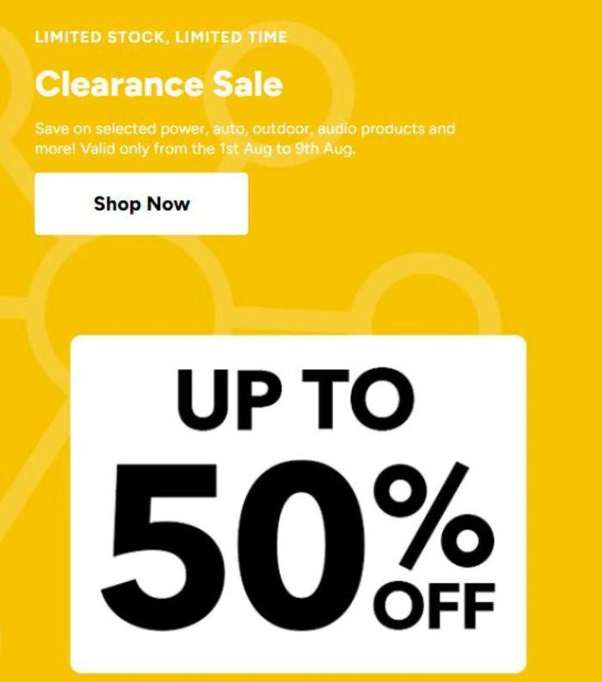 Up To 50% Off - 1