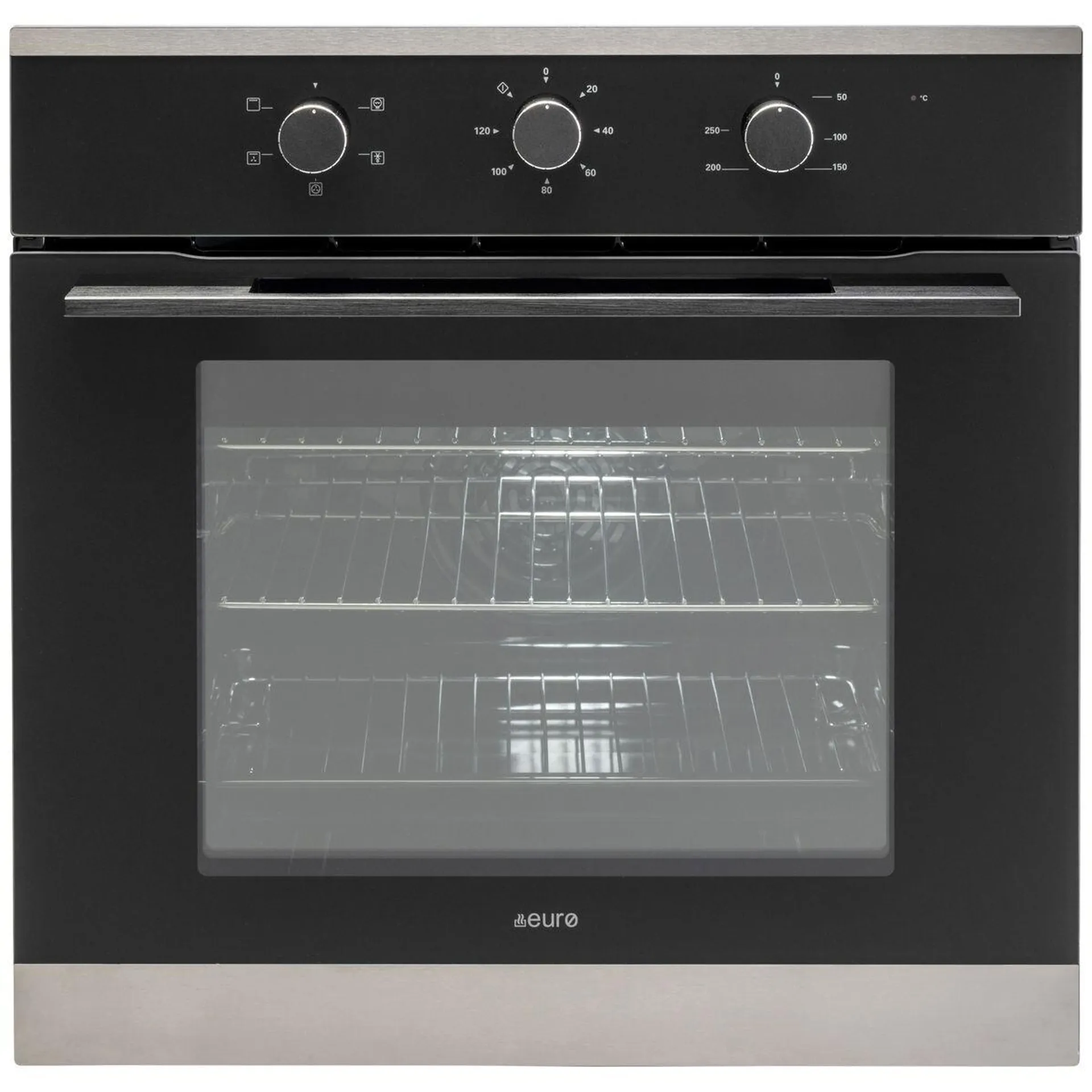 Euro 60cm MultiFunction Black Electric Oven OE60O4B1