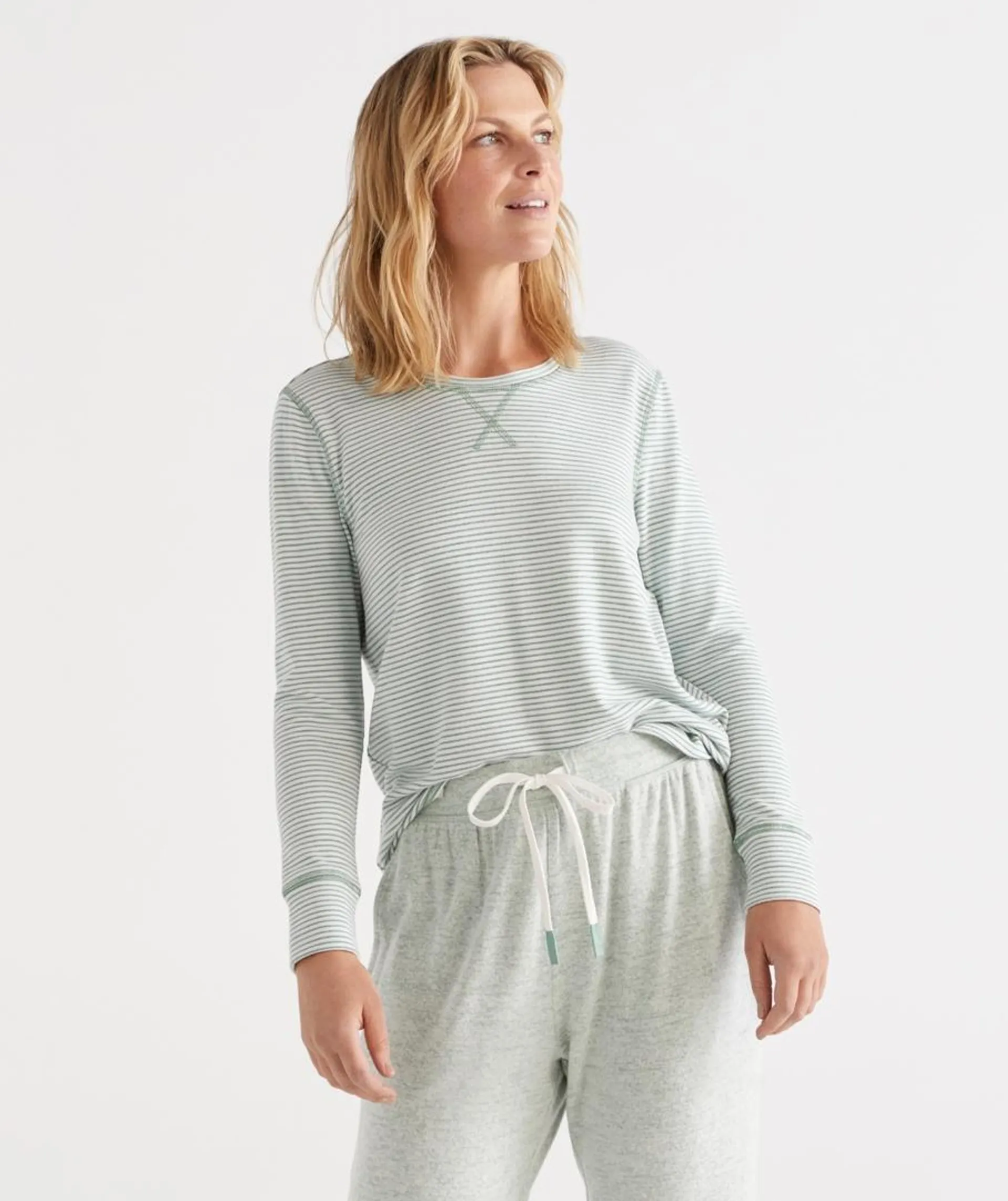 Signature Soft Long Sleeve Stripe Pyjama Top