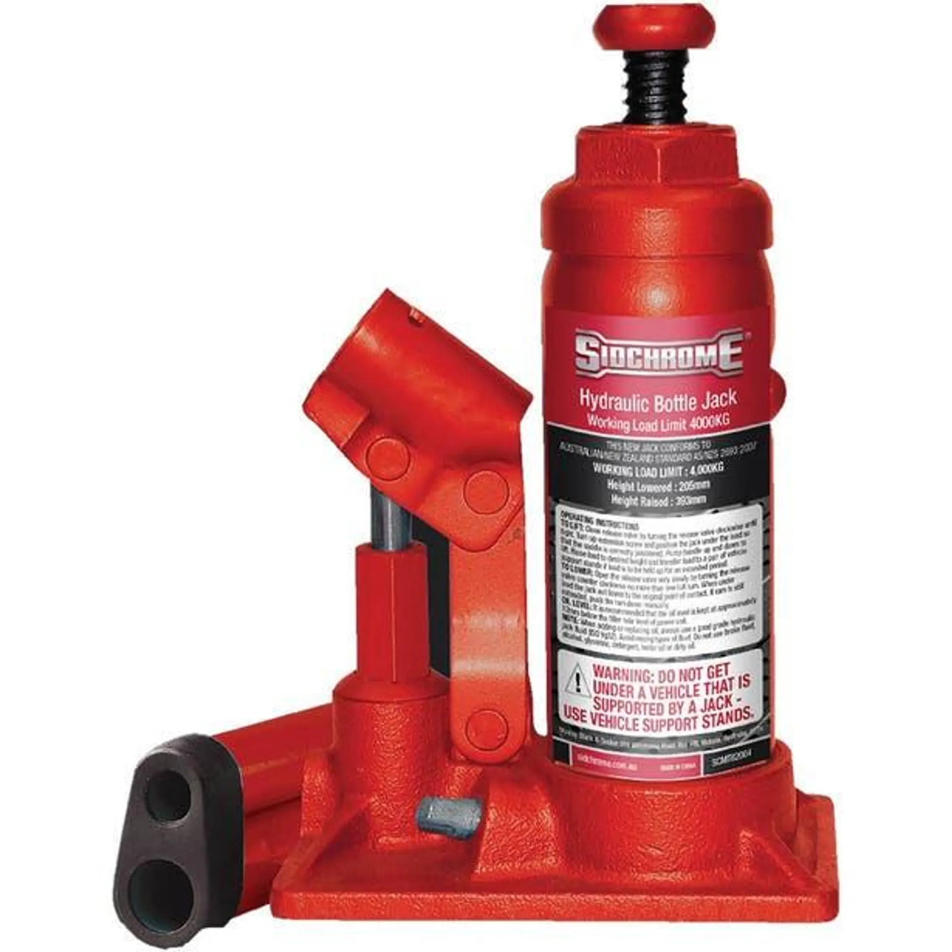 SIDCHROME 4000kg Hydraulic Bottle Jack SCMT82004