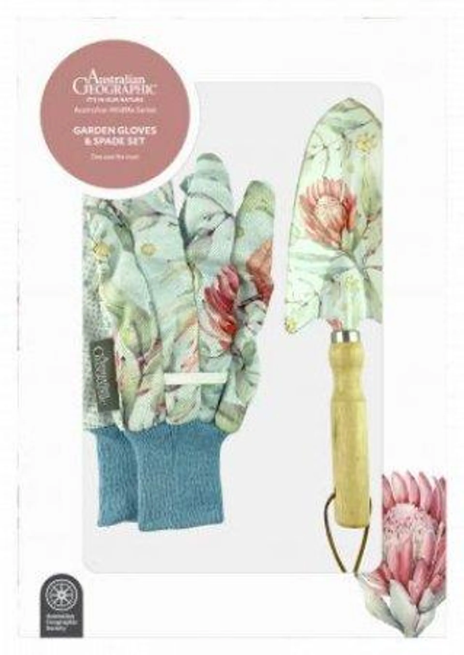 Australian Geographic Wildlife: Garden Gloves & Spade - Blue