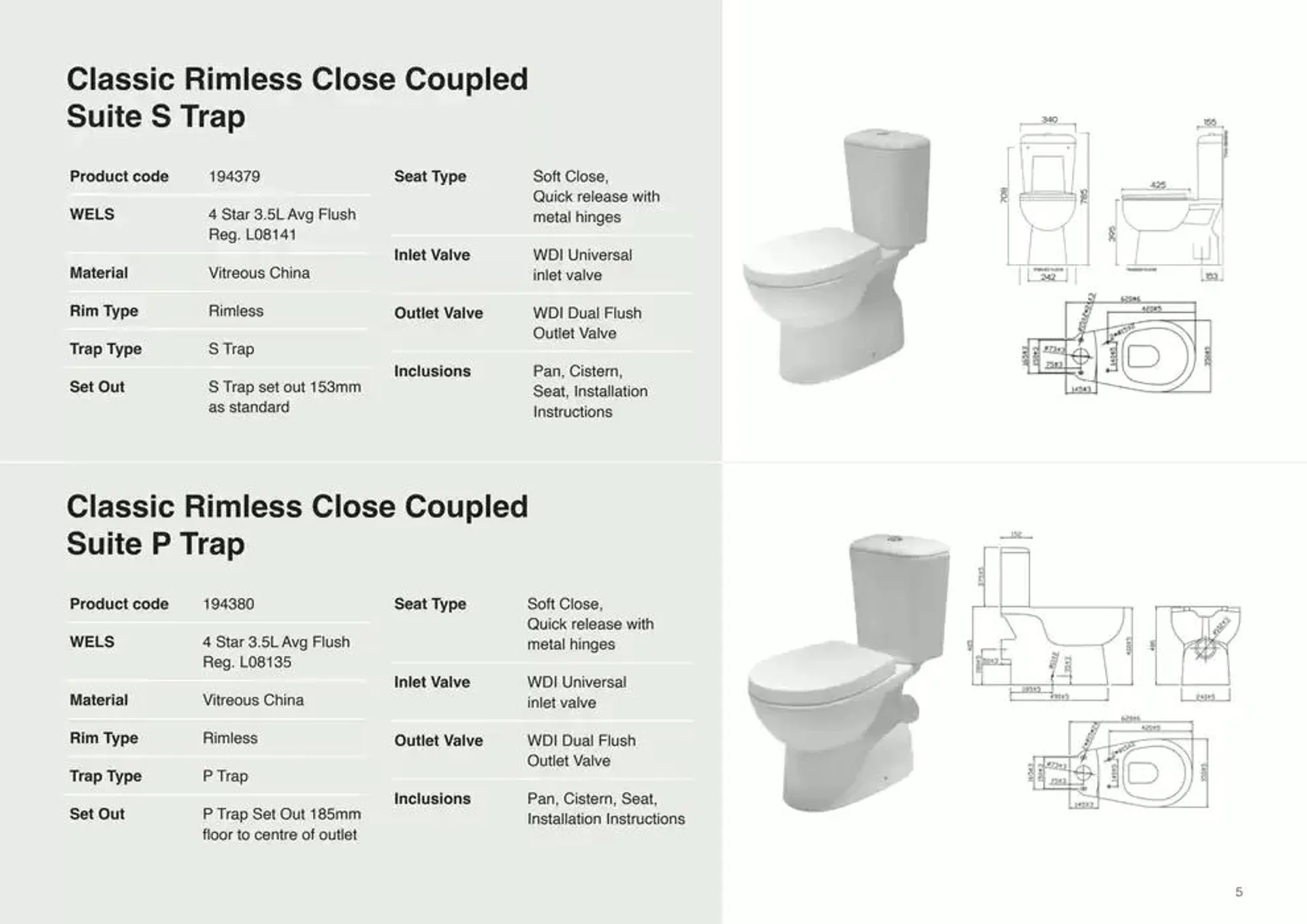 Raymor Brochure Toilets 2025 - Catalogue valid from 24 December to 31 January 2025 - page 5