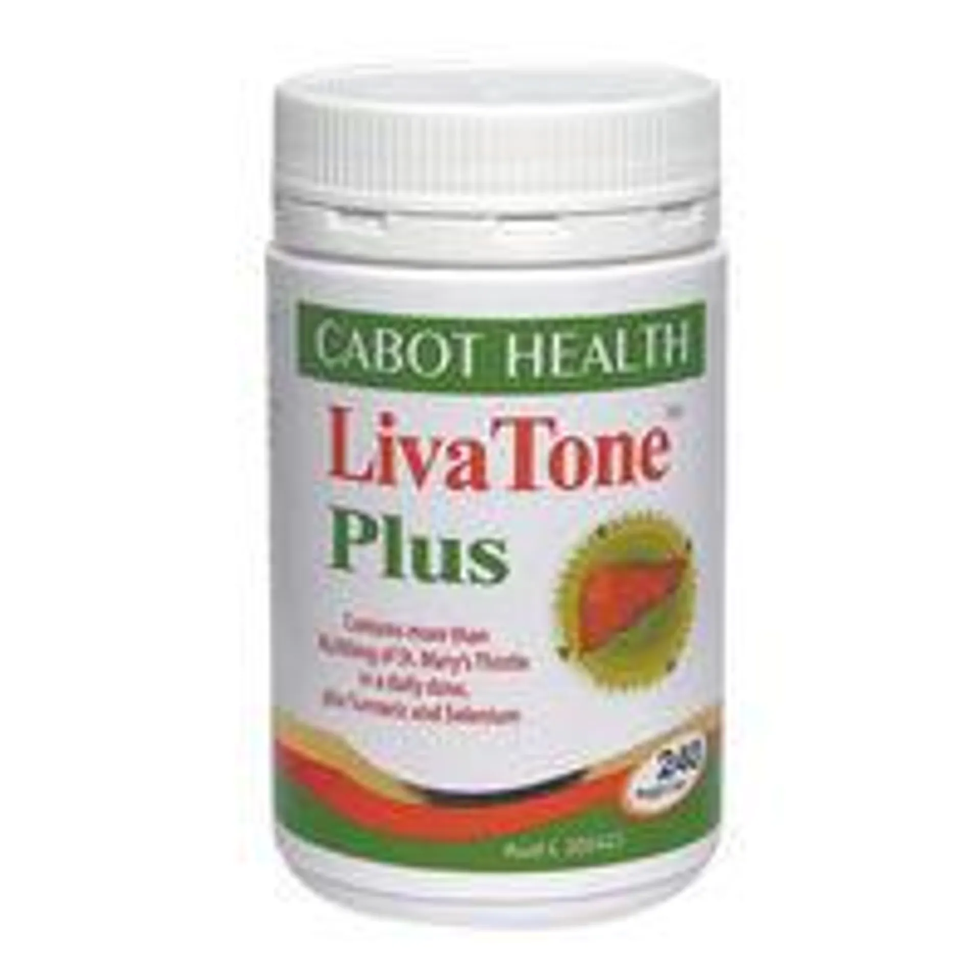 Cabot Health Livatone Plus with Tumeric Capsules 240