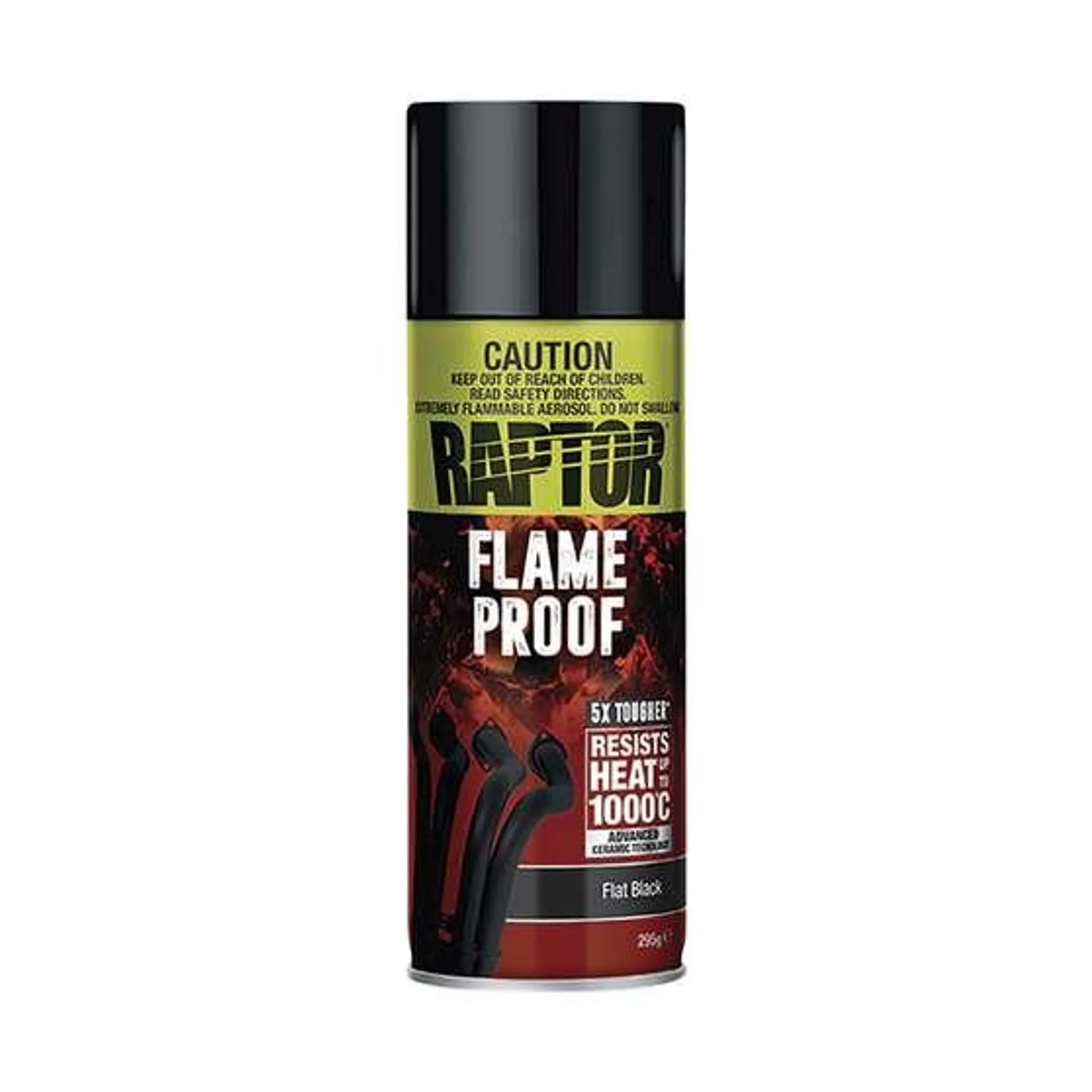 Raptor Flameproof Paint Flat Black