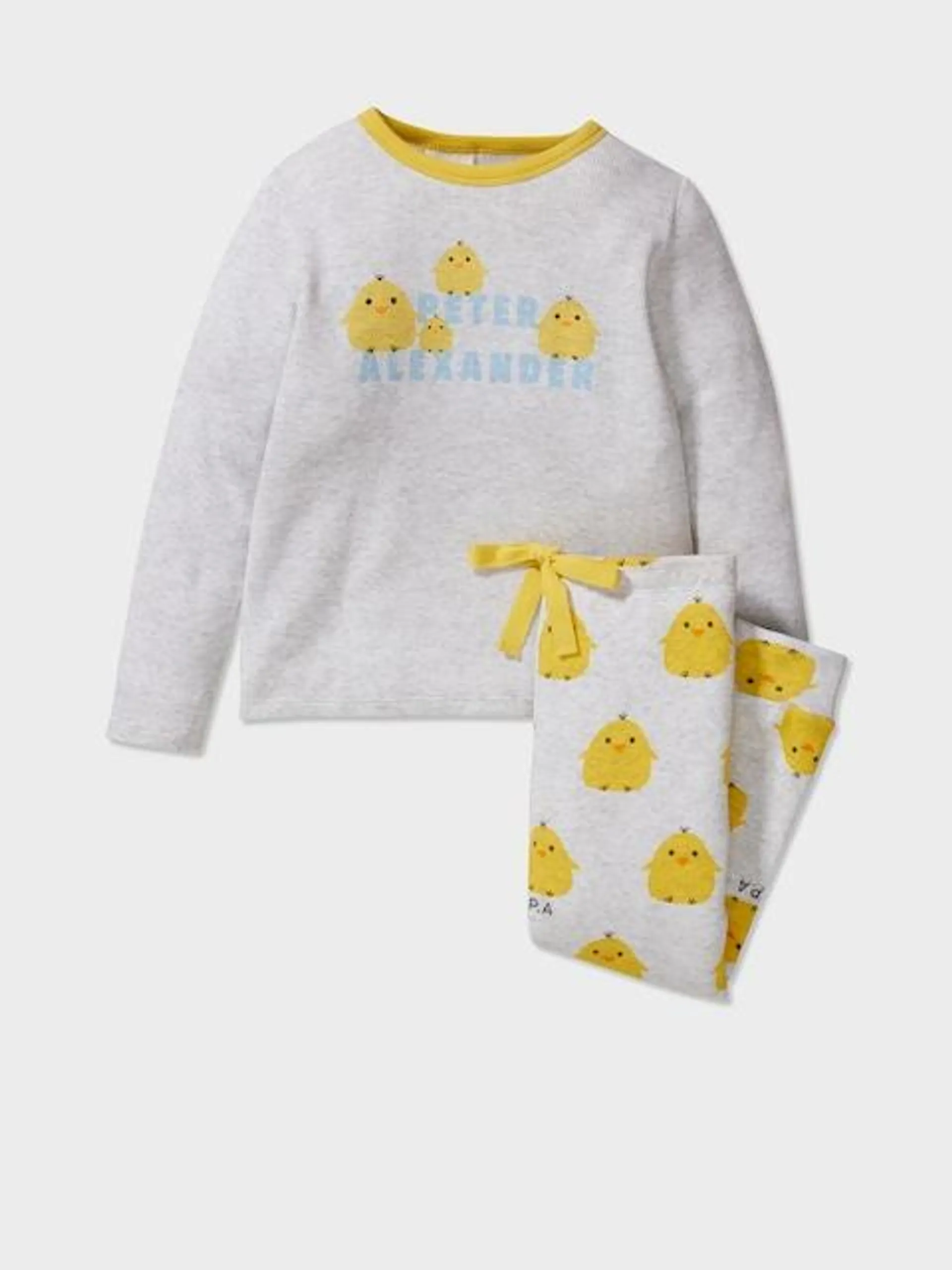 Jnr Girls Yellow Chick Pj Set