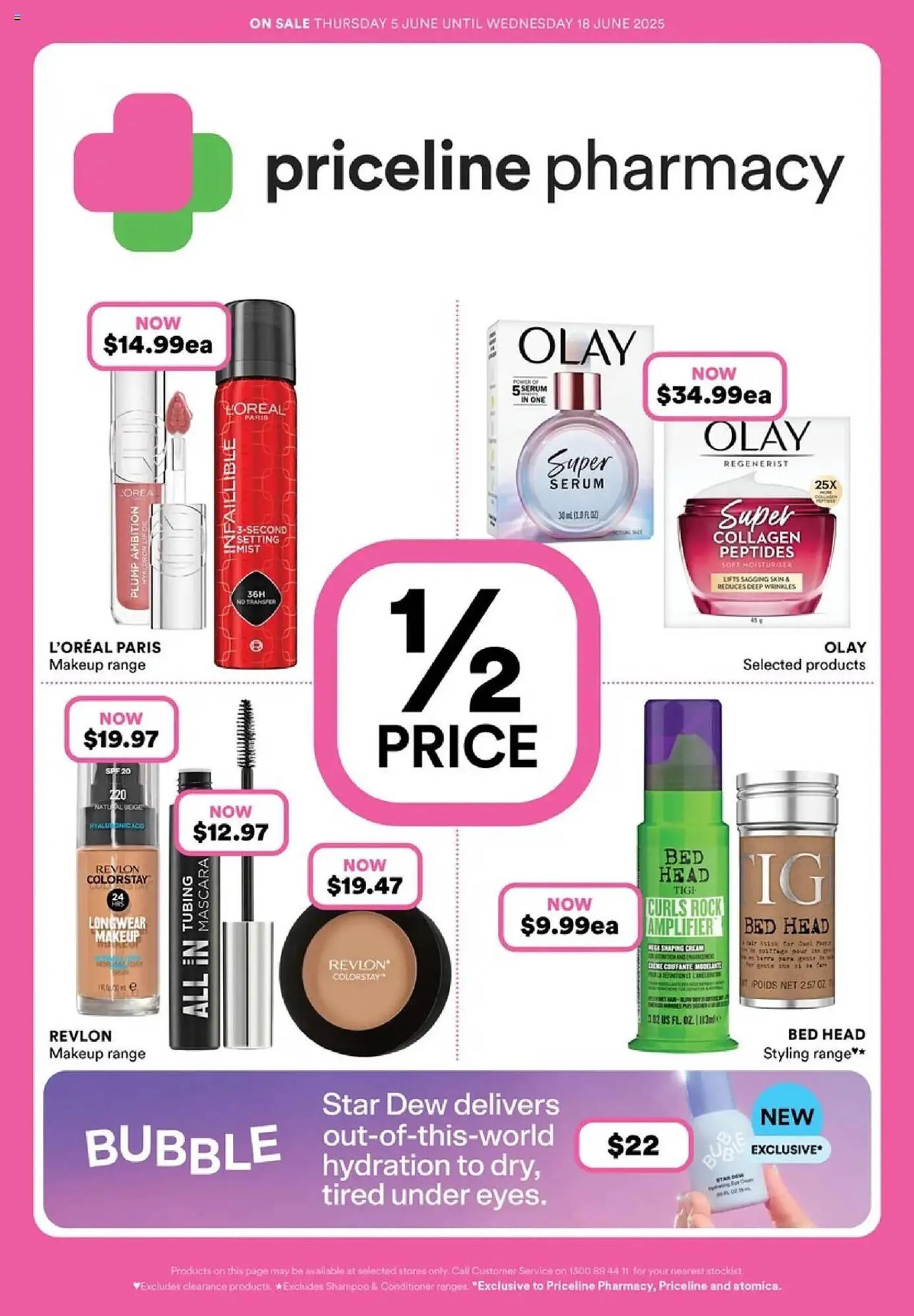Priceline catalogue - Catalogue valid from 3 June to 18 June 2025 - page 1