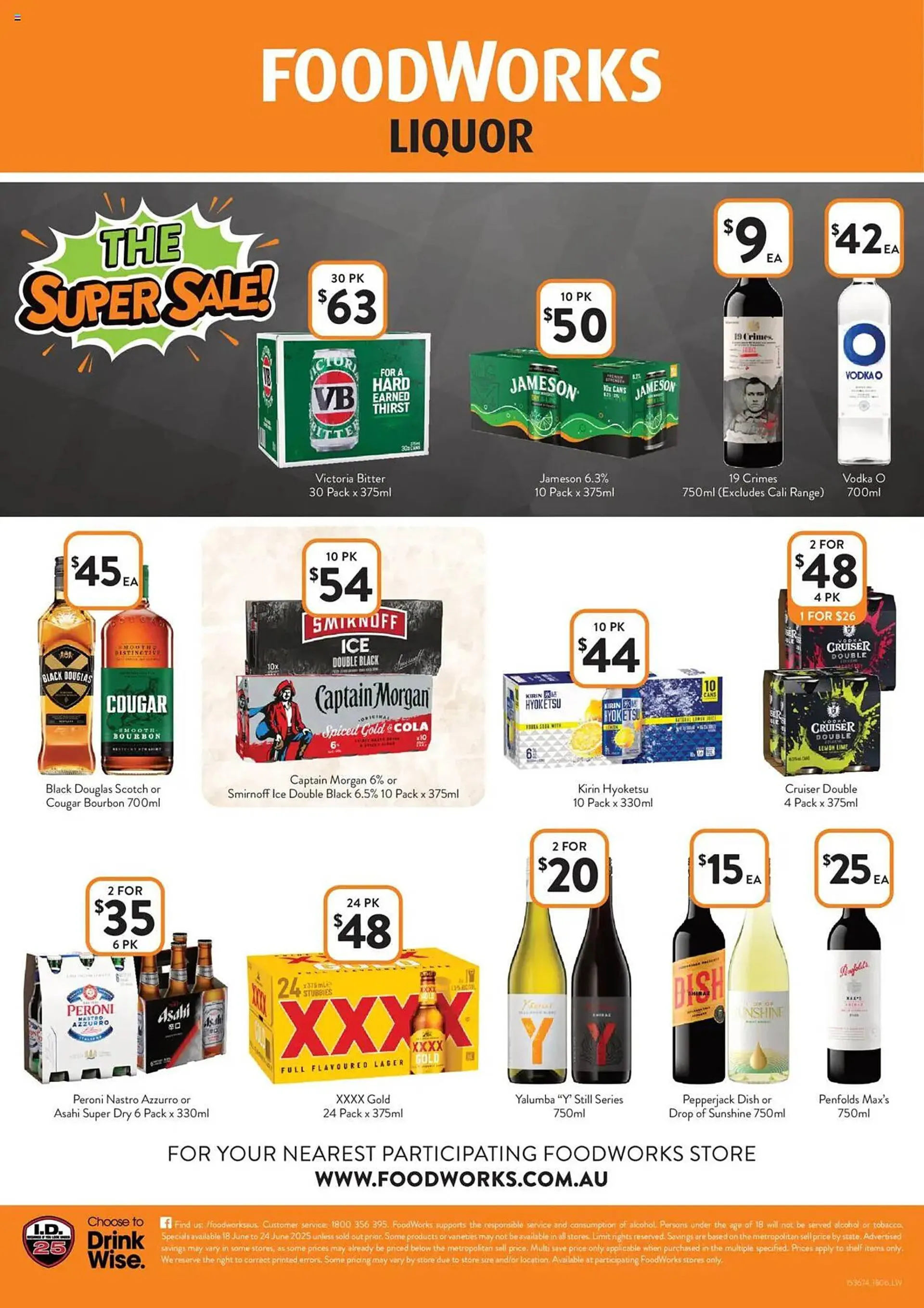 Foodworks catalogue - Catalogue valid from 18 June to 24 June 2025 - page 1