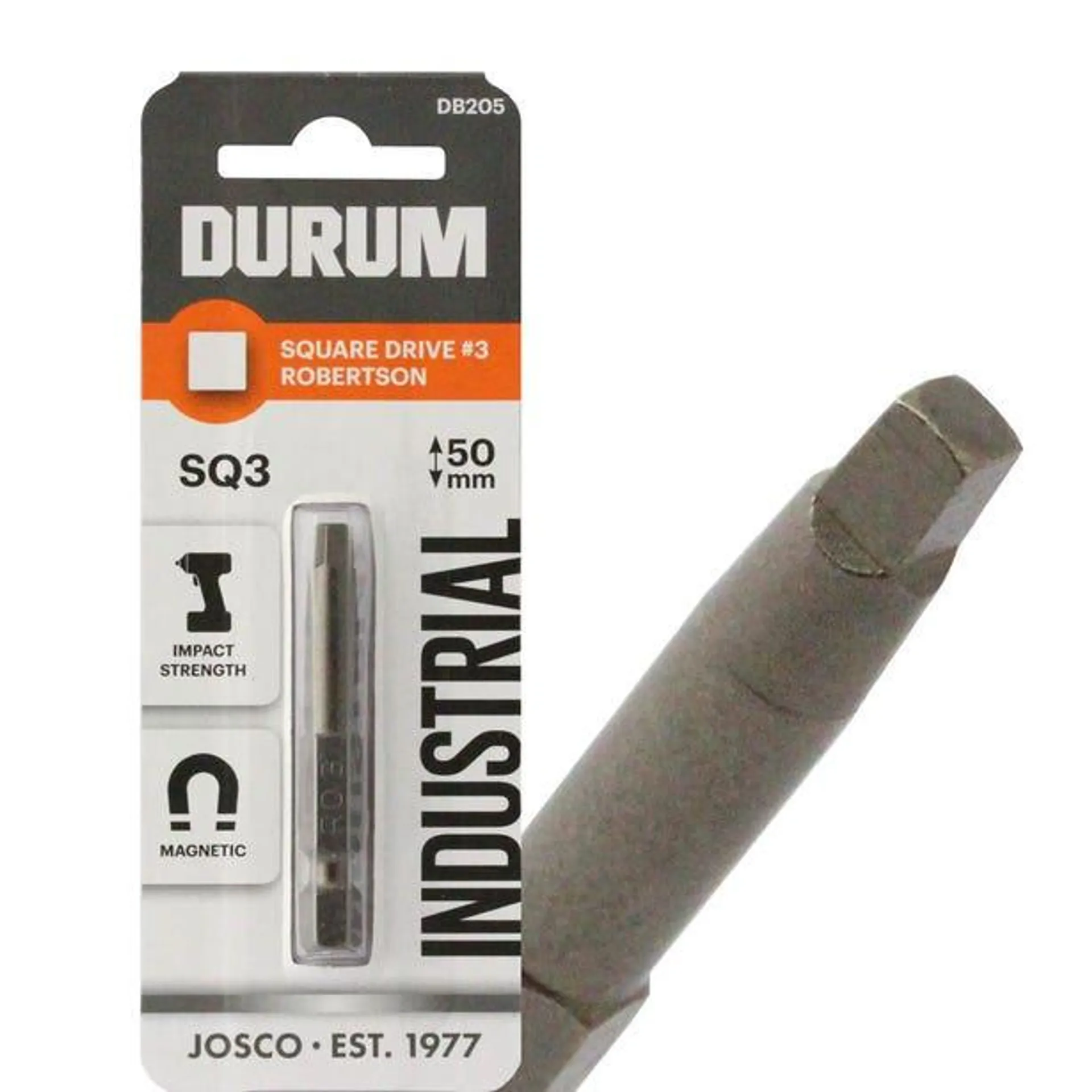 DURUM R3 x 50mm Robertson/Square Power Screwdriver Bit