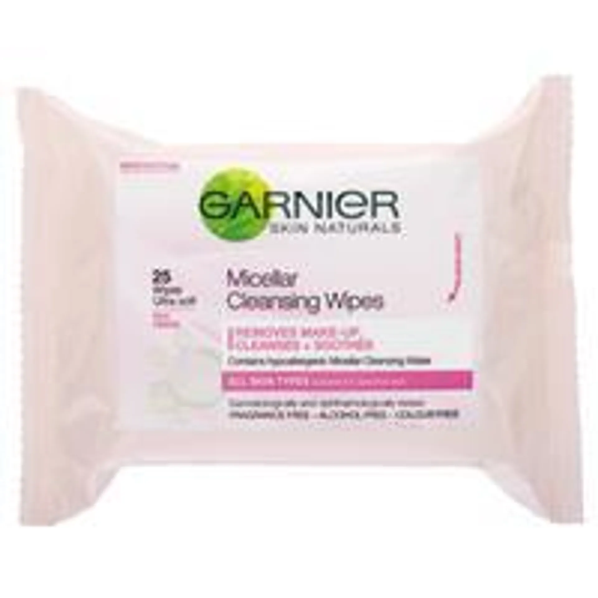 Garnier SkinActive Micellar Cleansing Wipes For All Skin Types 25 Pack