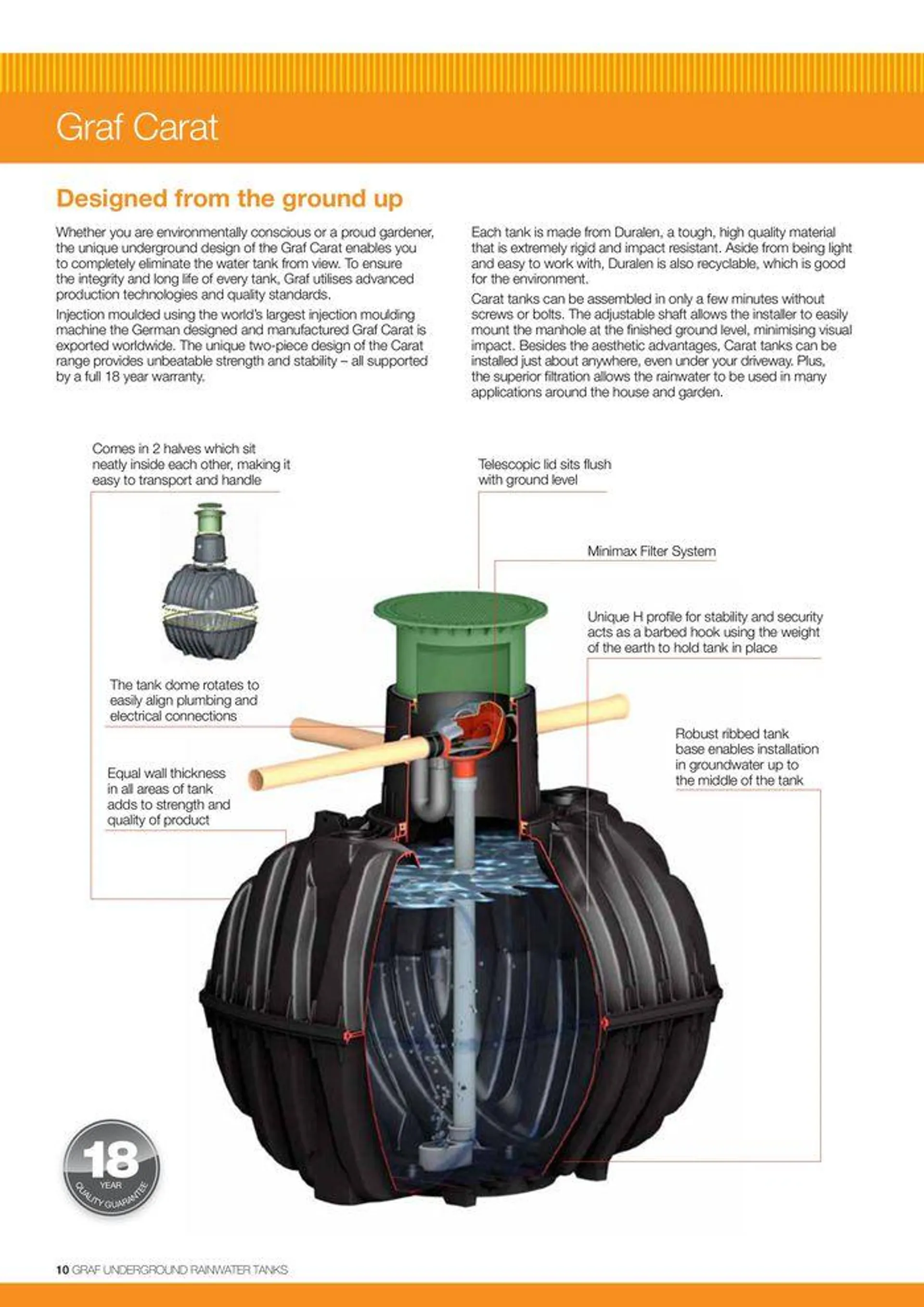 GRAF Underground Rainwater Tanks - Catalogue valid from 22 January to 31 December 2024 - page 10