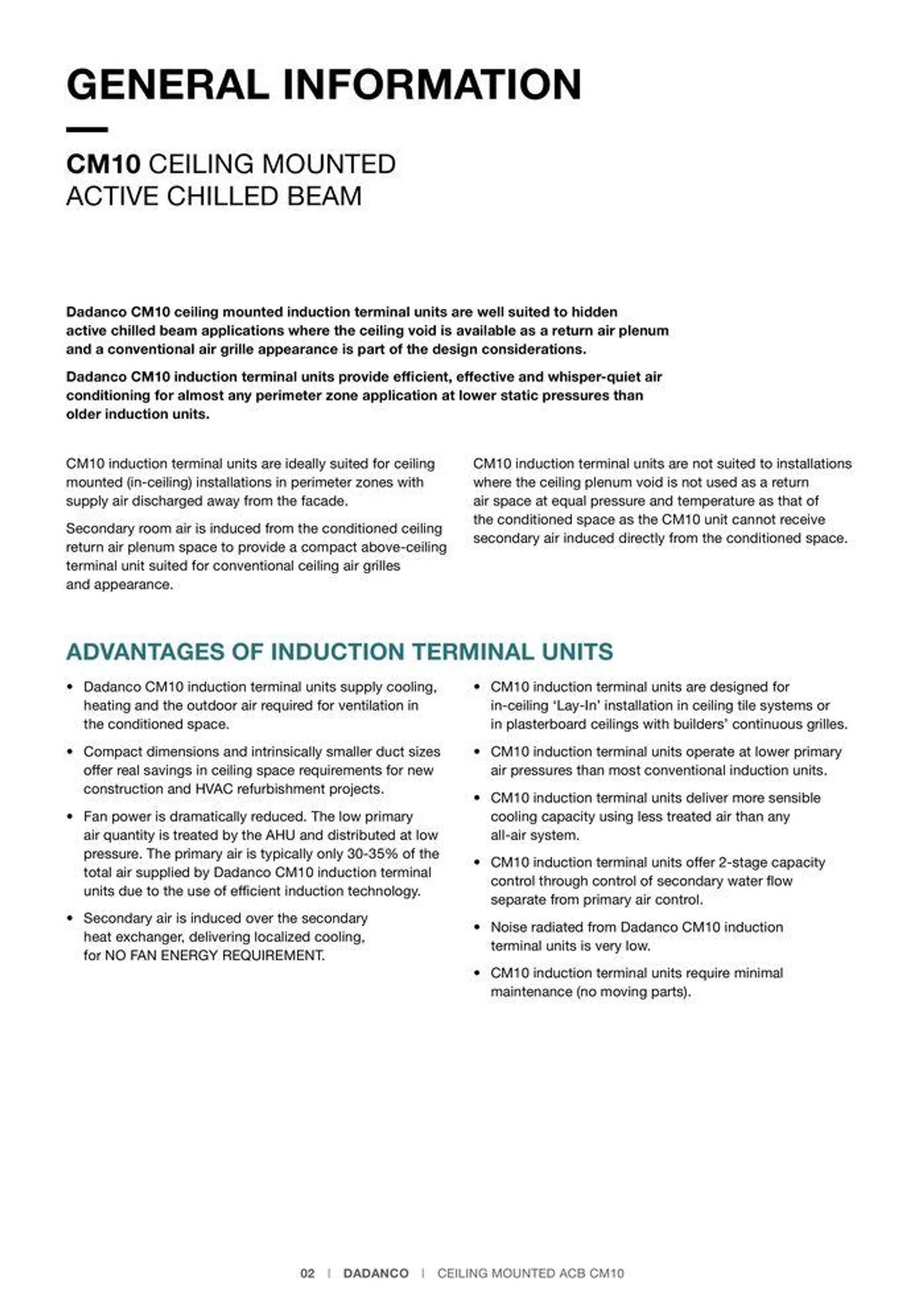 CM10 Ceiling Mounted Active Chilled Beams - Catalogue valid from 24 May to 24 May 2025 - page 2