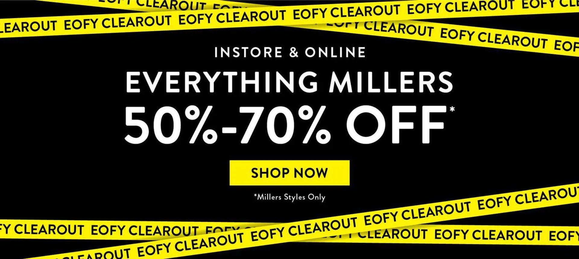 Everything Millers, 50% - 70% Off - 1