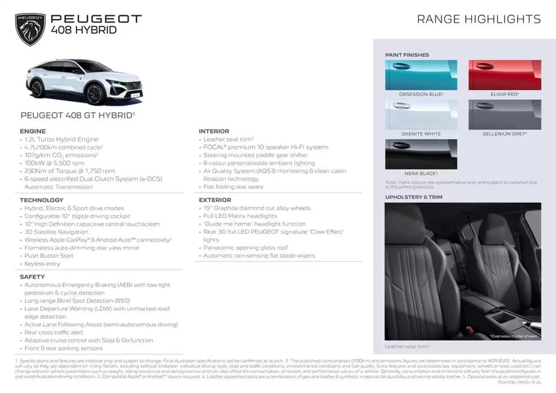 Peugeot 408 HYBRID BROCHURE - Catalogue valid from 2 December to 2 December 2025 - page 2