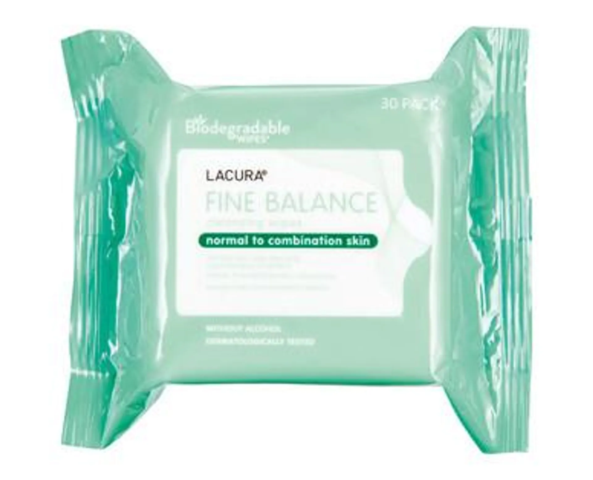 LACURA ® Fine Balance Cleansing Wipes 30pk