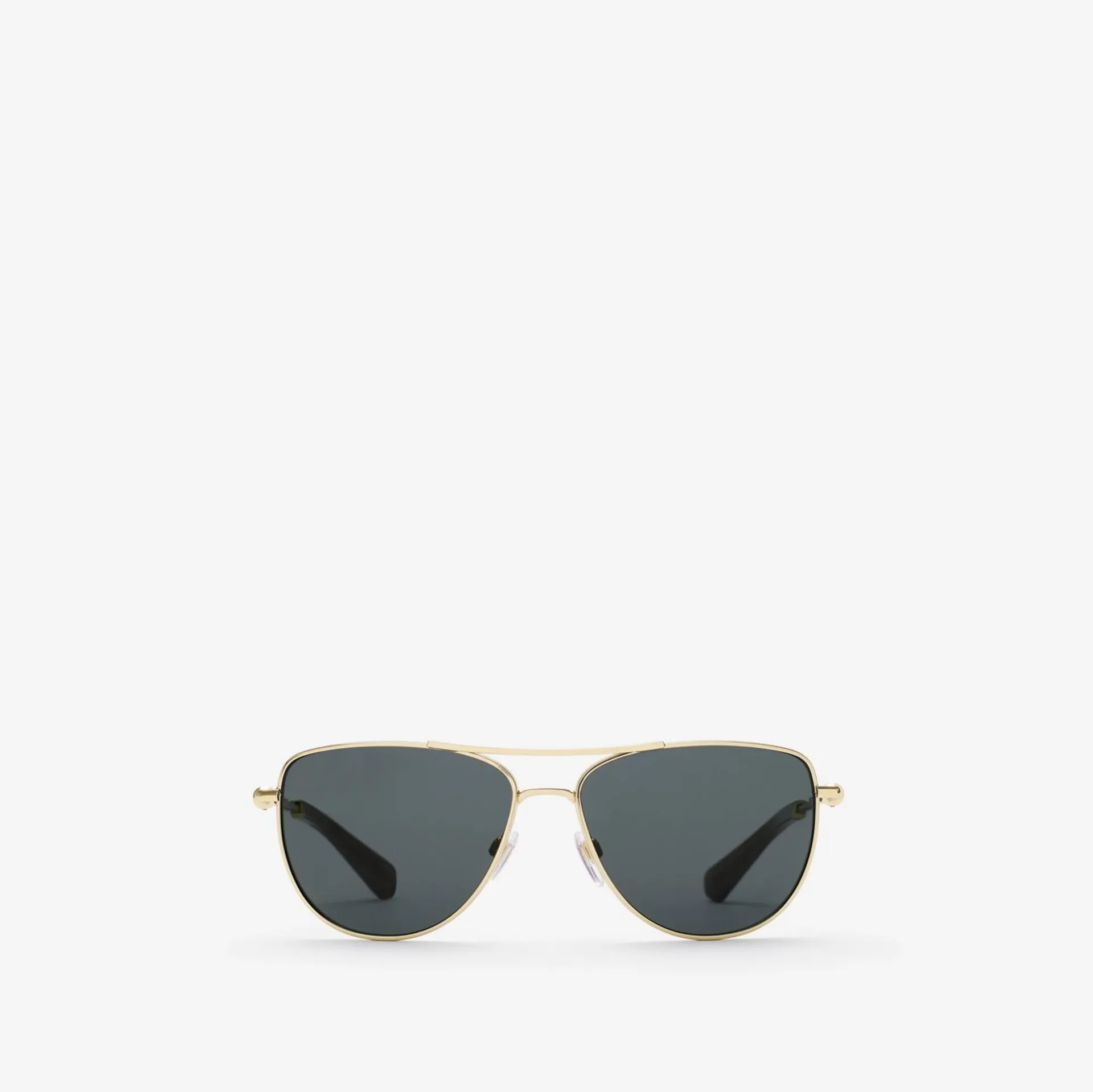 Metal Logo Square Sunglasses